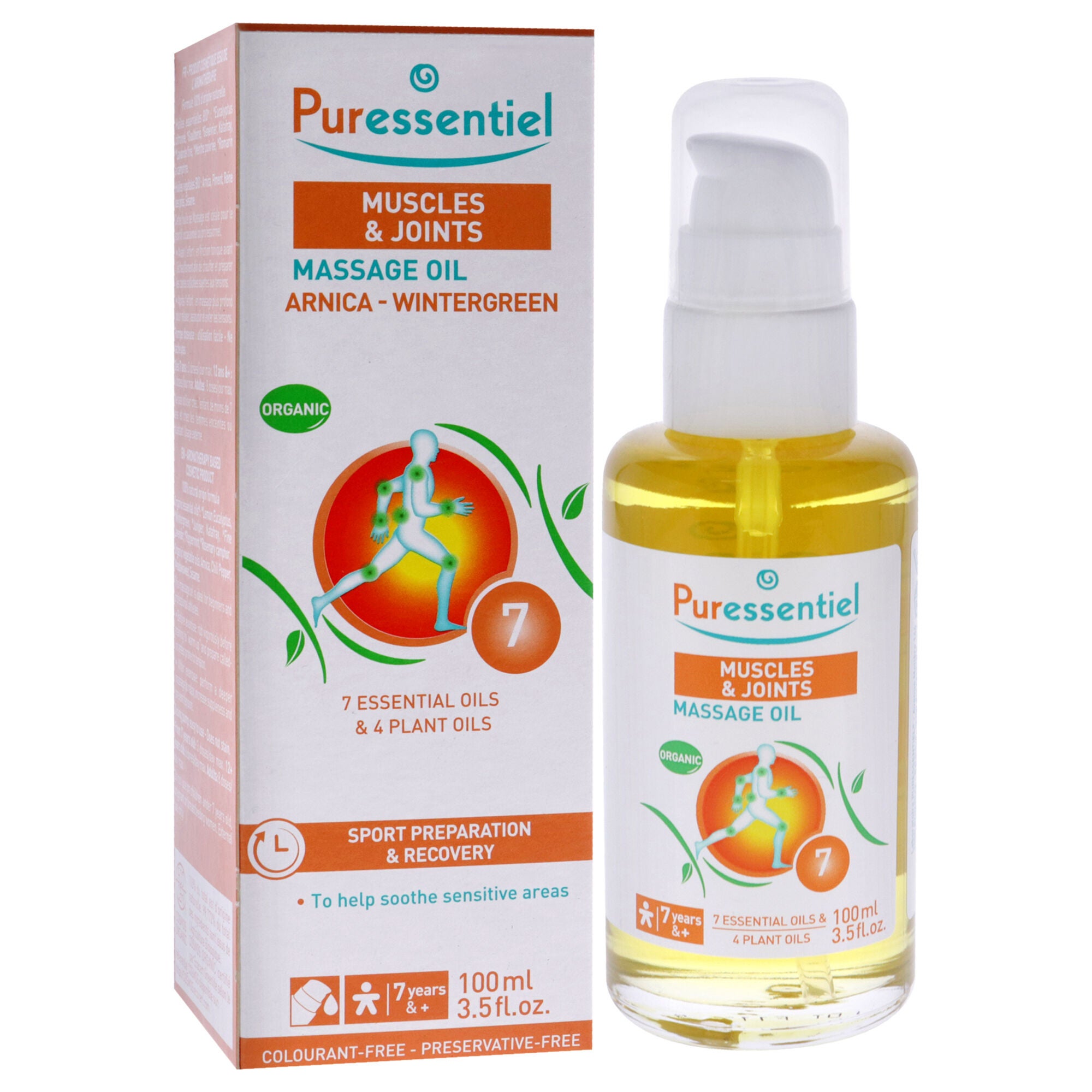 Muscle Relaxing Organic Massage Oil - Arnica and Wintergreen by Puressentiel for Unisex - 3.5 oz Oil, See Description, alternate image number 2