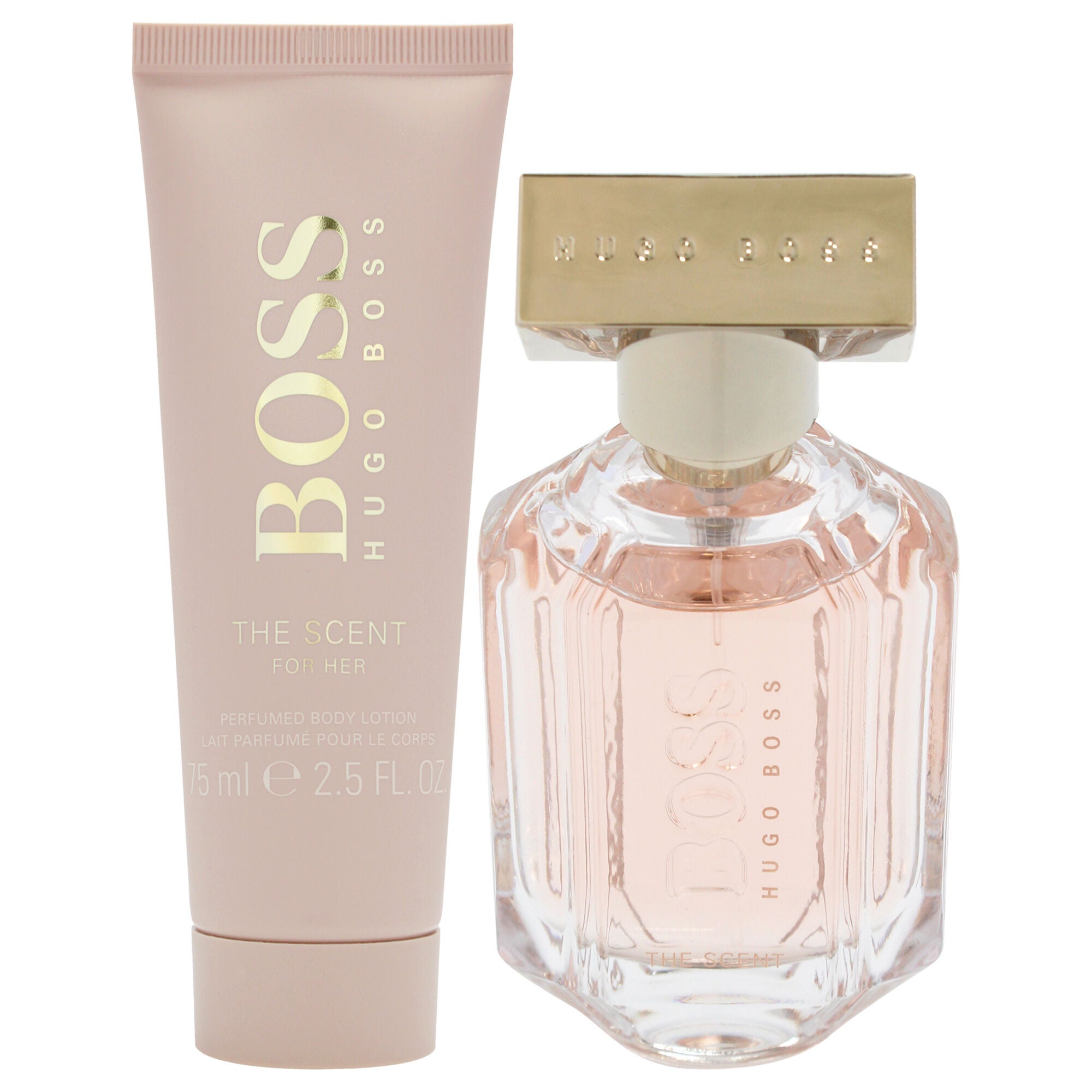 Boss The Scent by Hugo Boss for Women - 2 Pc Gift Set 1.6oz EDP Spray, 2.5oz Body Lotion, Clear, alternate image number 1