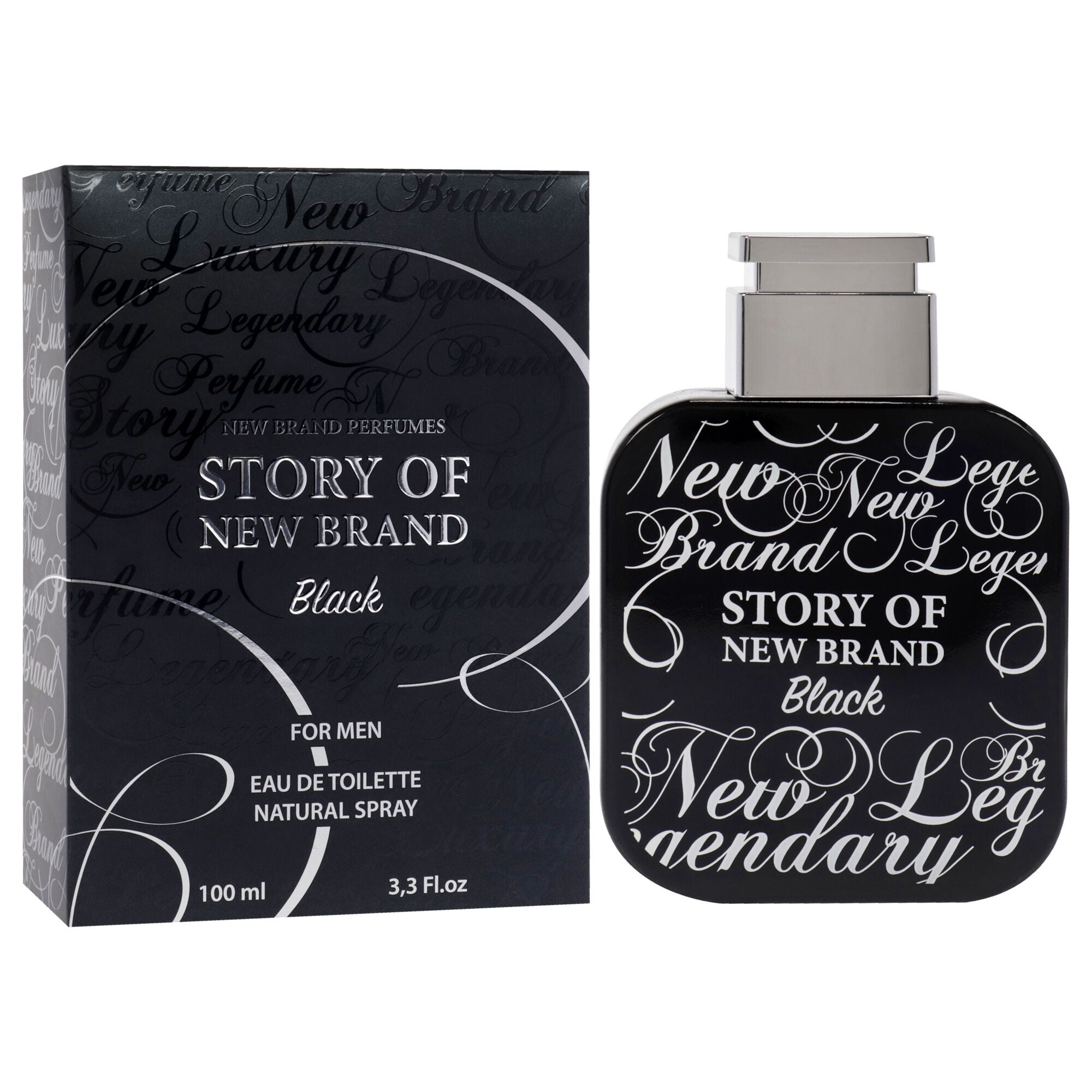 Story Of New Brand Black by New Brand for Men - 3.3 oz EDT Spray, , alternate image number 7