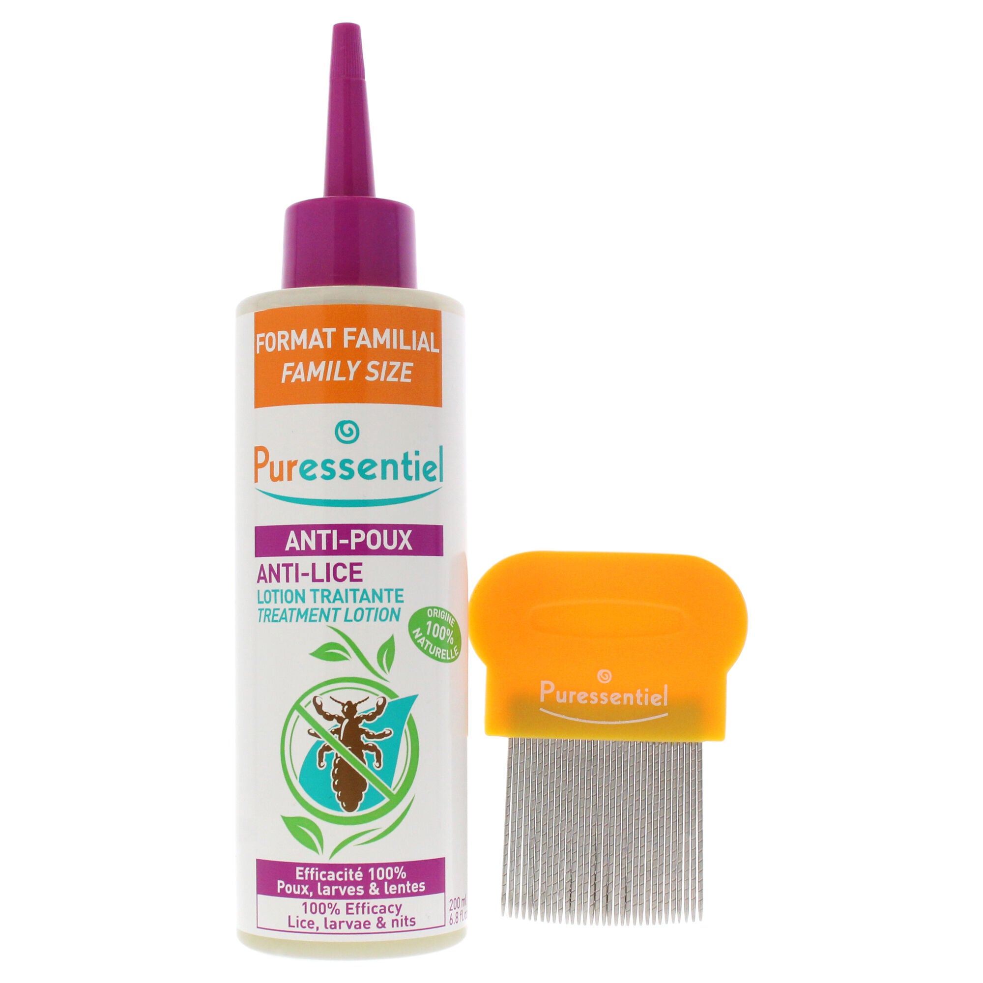 Anti-Lice Treatment Lotion Plus Comb by Puressentiel for Unisex - 6.8 oz Treatment, See Description, alternate image number 4