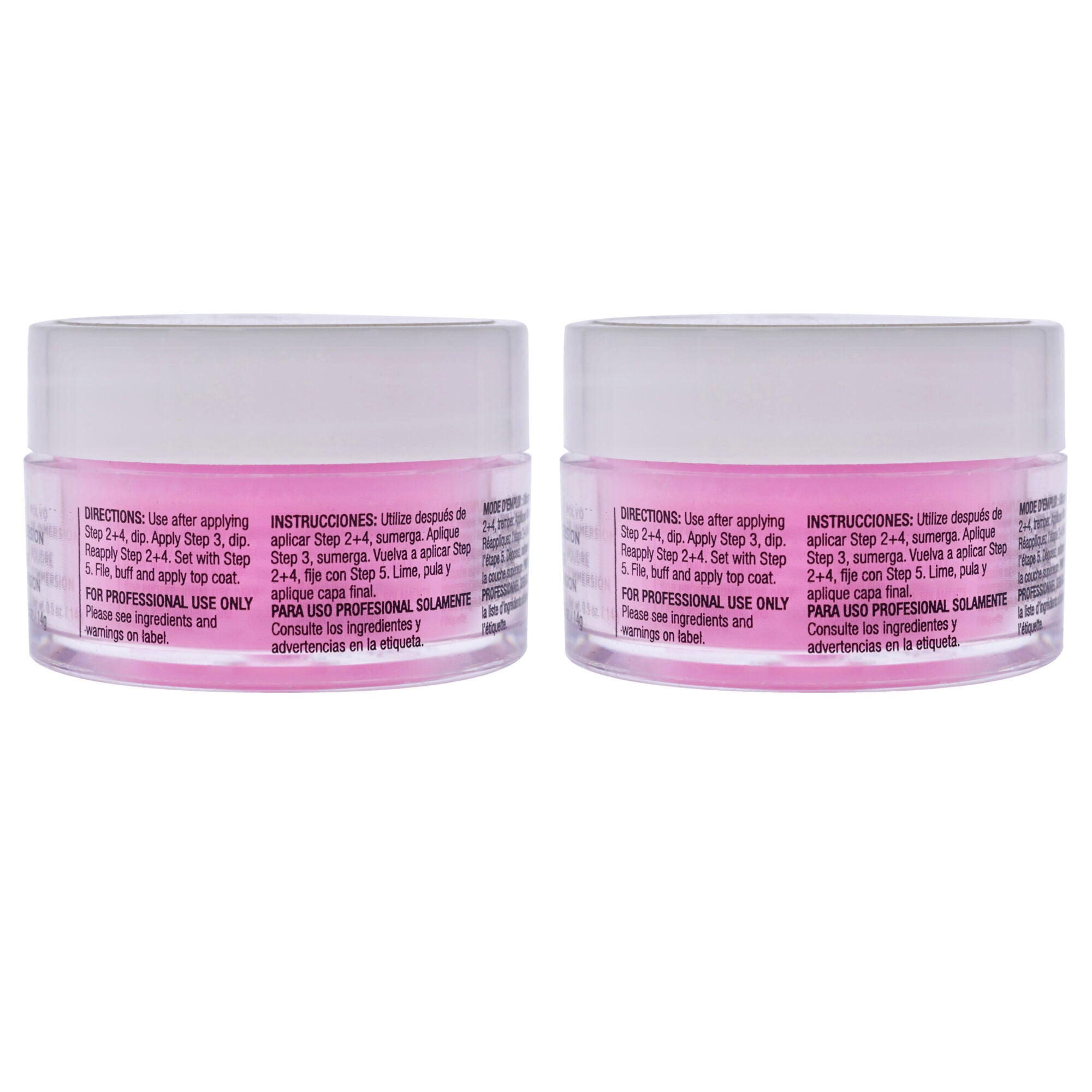 Pro Powder Polish Nail Colour Dip System - Bright Neon Pink by Cuccio Pro for Women - 0.5 oz Nail Powder - Pack of 2, See Description, alternate image number 2