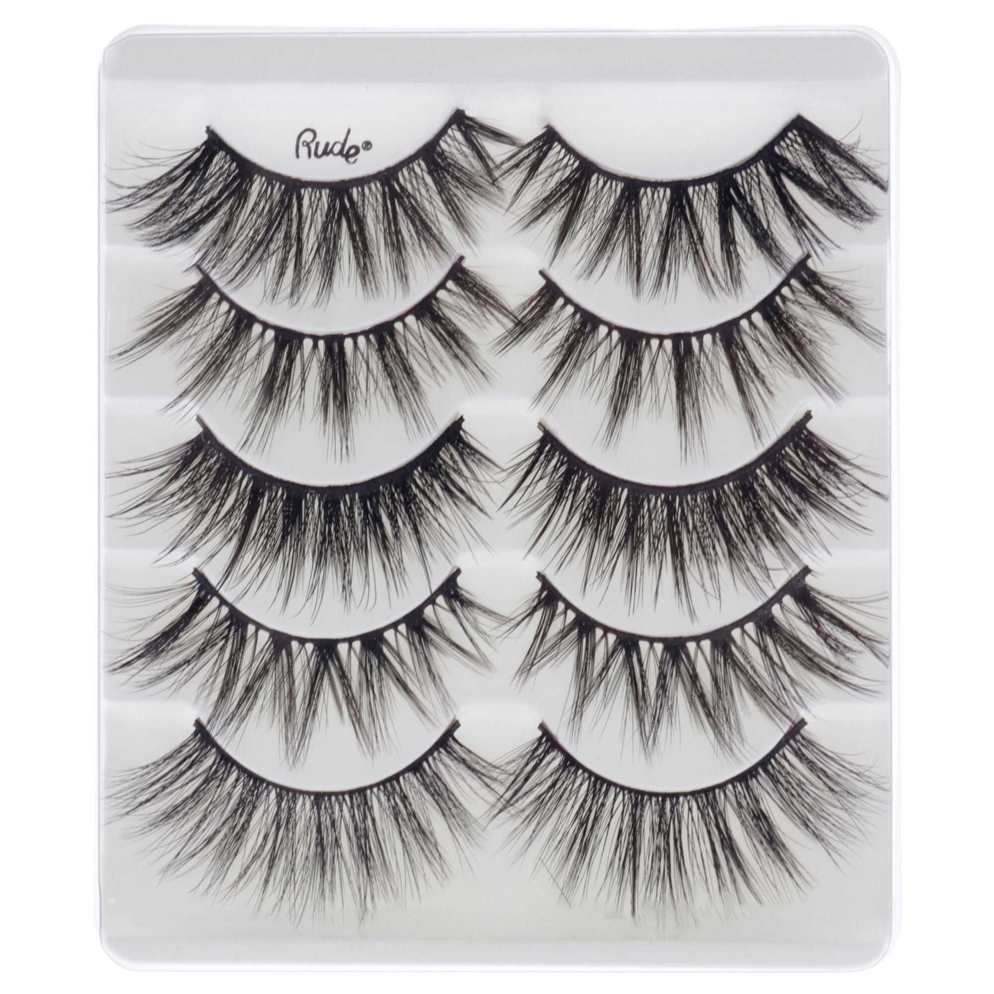 Essential Faux Mink 3D Lashes - Seduce Me by Rude Cosmetics for Women - 5 Pair Eyelashes, See Description, alternate image number 1