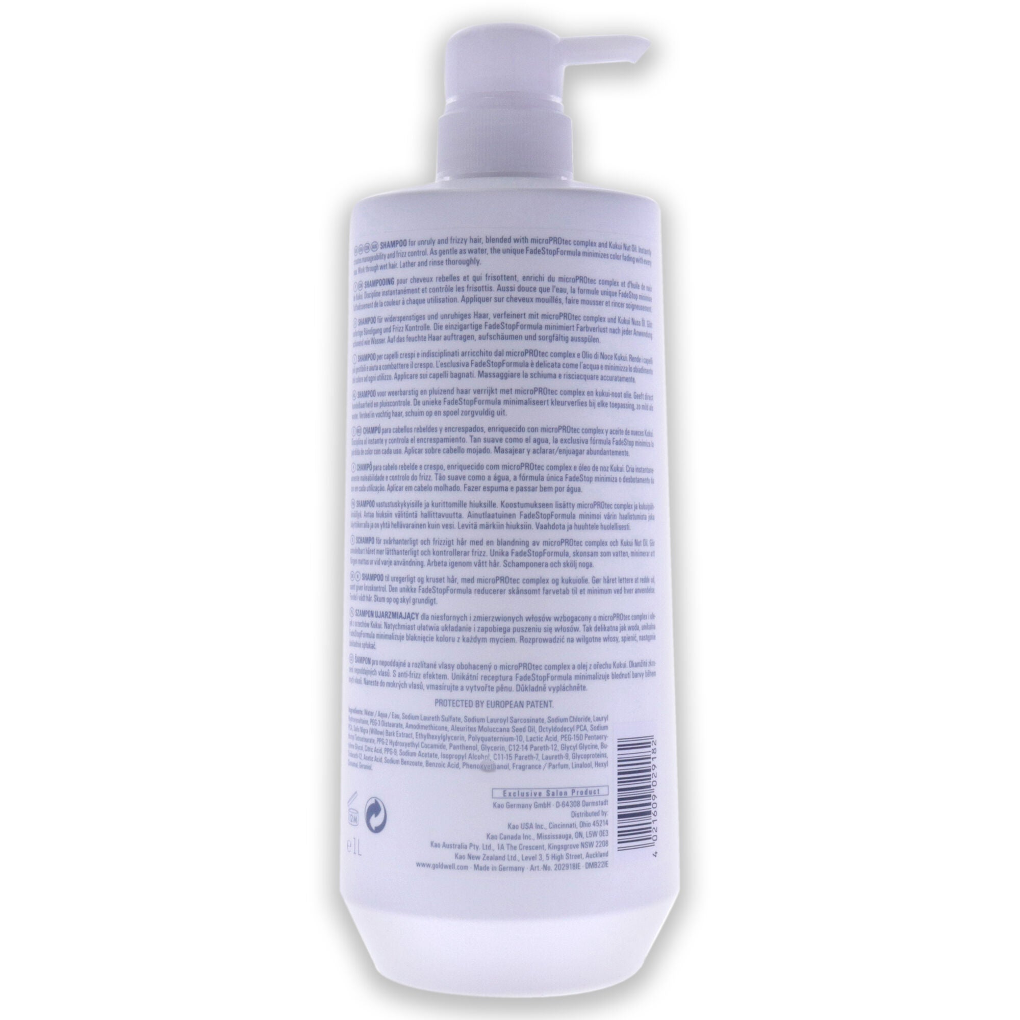 DualSenses Just Smooth Taming Shampoo by Goldwell for Unisex - 33.8 oz Shampoo, , alternate image number 2