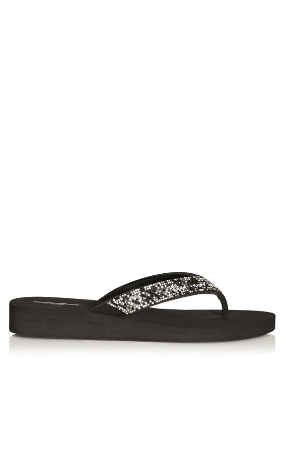 WIDE FIT Georgia Wedge - black, , alternate image number null