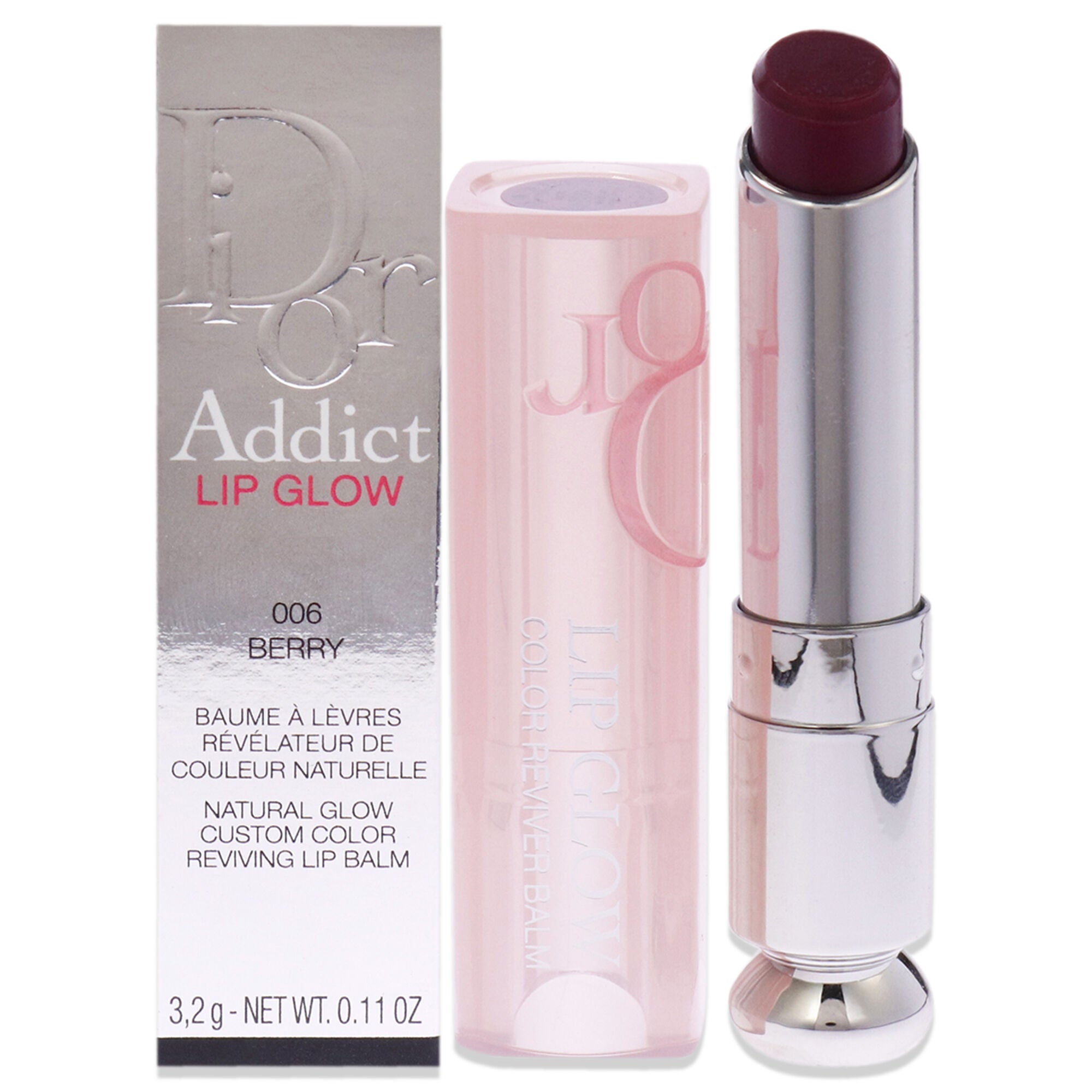 Dior Addict Lip Glow - 006 Berry by Christian Dior for Women - 0.11 oz Lip Balm, See Description, hi-res image number 0