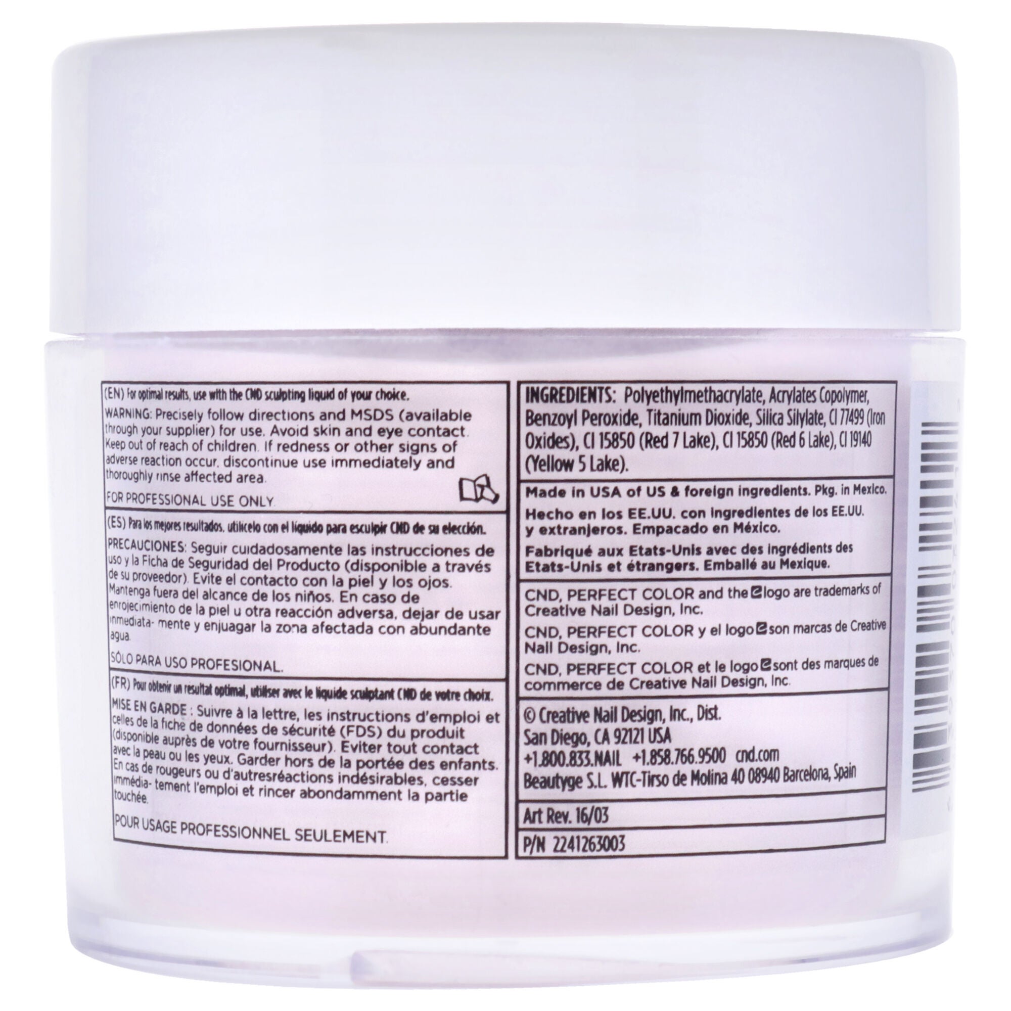 Perfect Color Sculpting Powder - Cool Pink Opaque by CND for Women - 3.7 oz Powder, , alternate image number 3