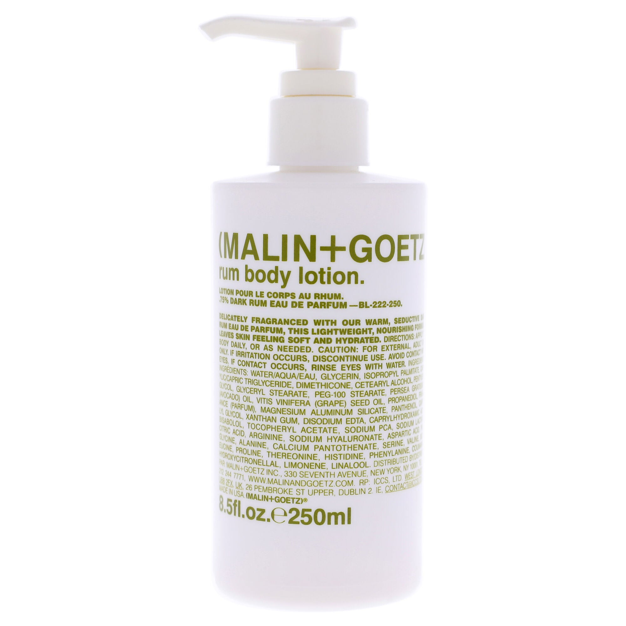 Rum Body Lotion by Malin + Goetz for Unisex - 8.5 oz Body Lotion, See Description, hi-res image number 0