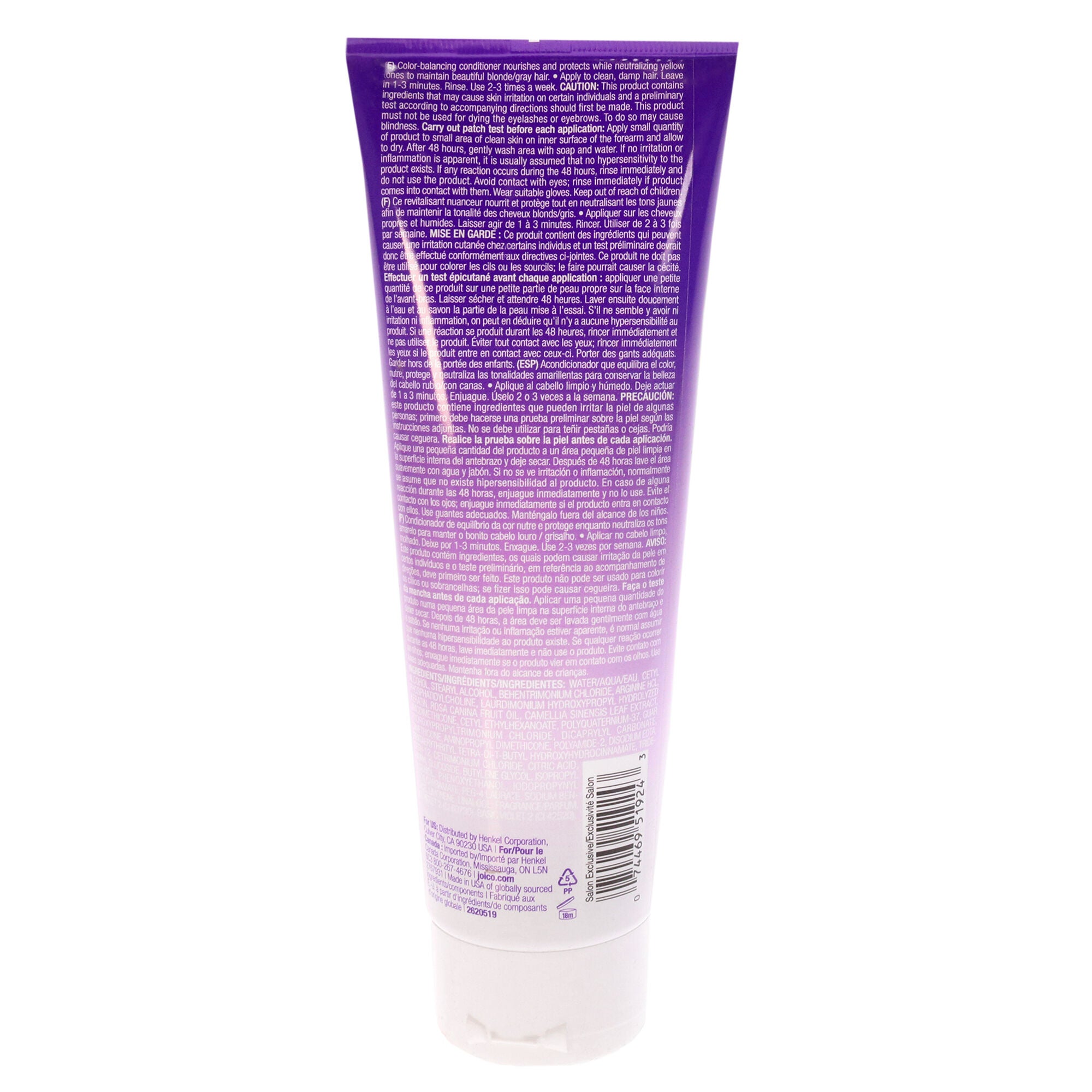 Color Balance Purple Conditioner by Joico for Unisex - 8.5 oz Conditioner, See Description, alternate image number 1