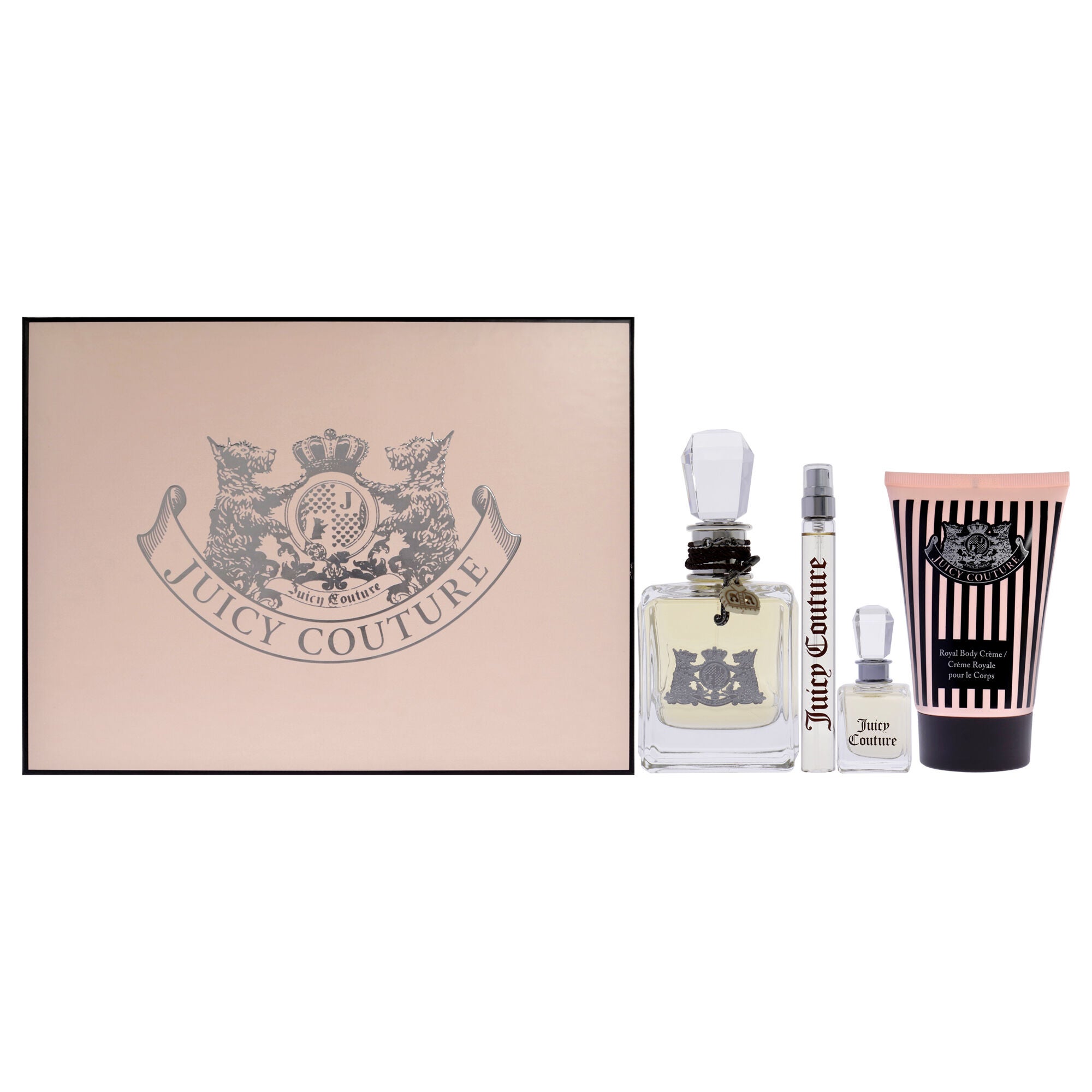 Juicy Couture by Juicy Couture for Women - 4 Pc Gift Set 3.4oz EDP Spray, 0.33oz EDP Spray, 0.17oz Deluxe Parfum Mini, 4.2oz Royal Body Cream, , alternate image number 5