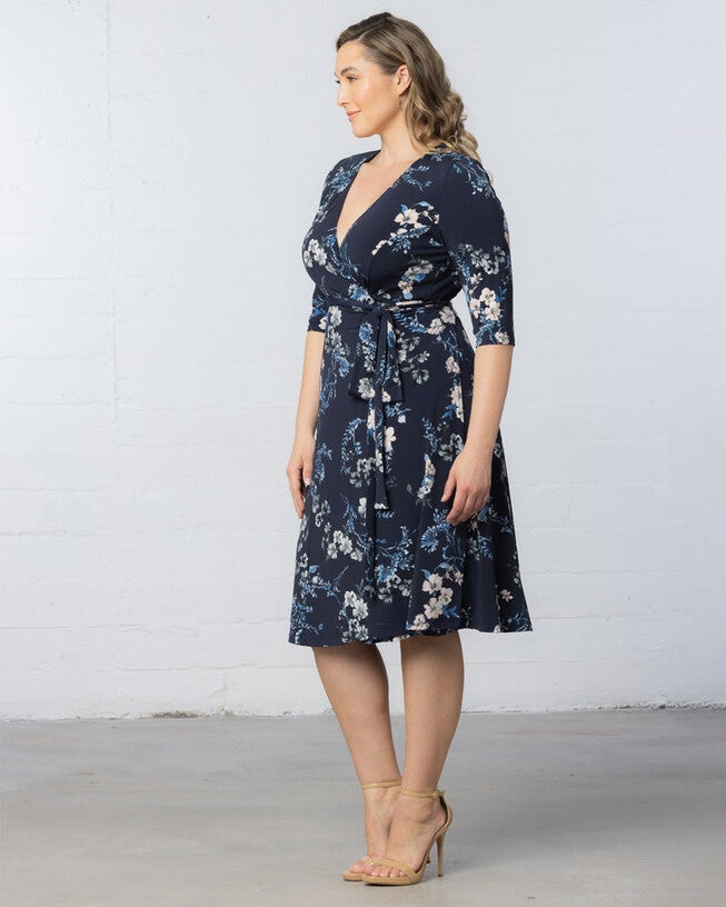 Signature Print Wrap Dress, , alternate image number null