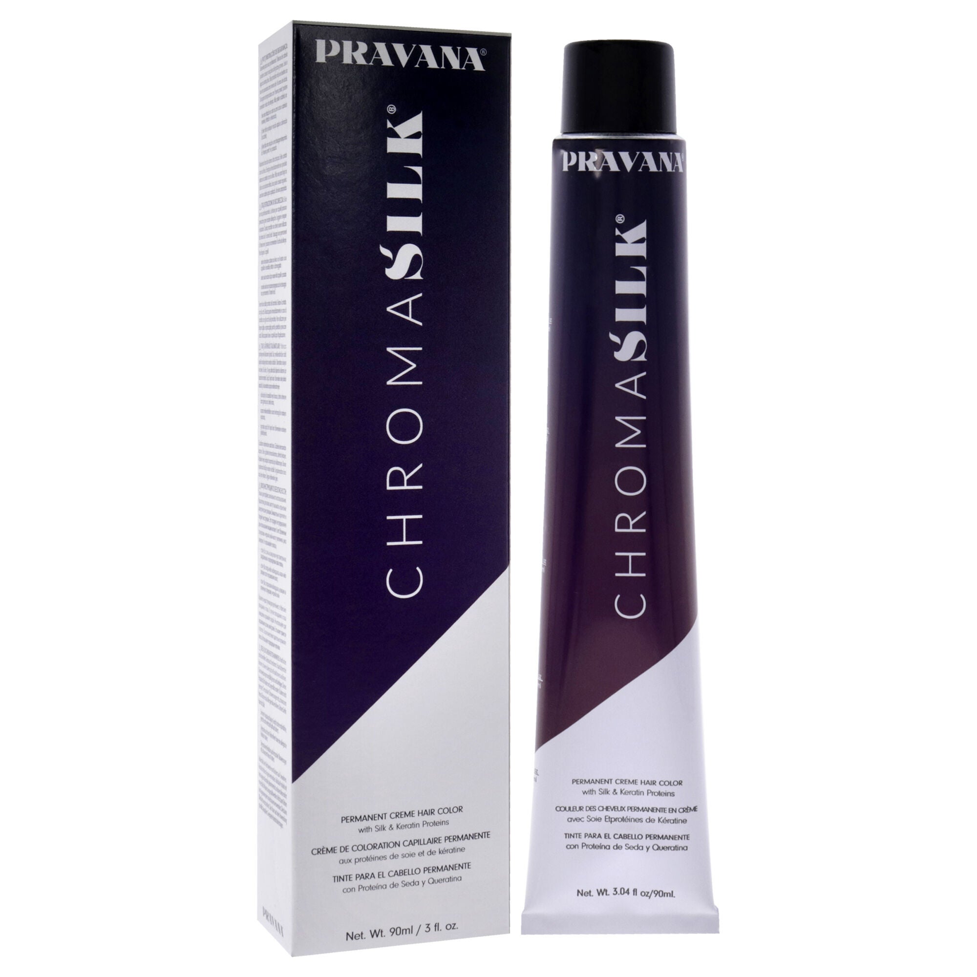 ChromaSilk Creme Hair Color - 6.22 Dark Intense Beige Blonde by Pravana for Unisex - 3 oz Hair Color, See Description, alternate image number 1