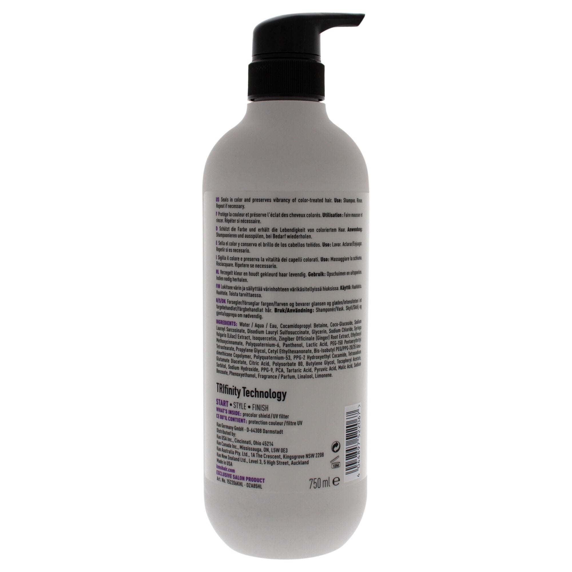 Color Vitality Shampoo by KMS for Unisex - 25.3 oz Shampoo, See Description, alternate image number 1