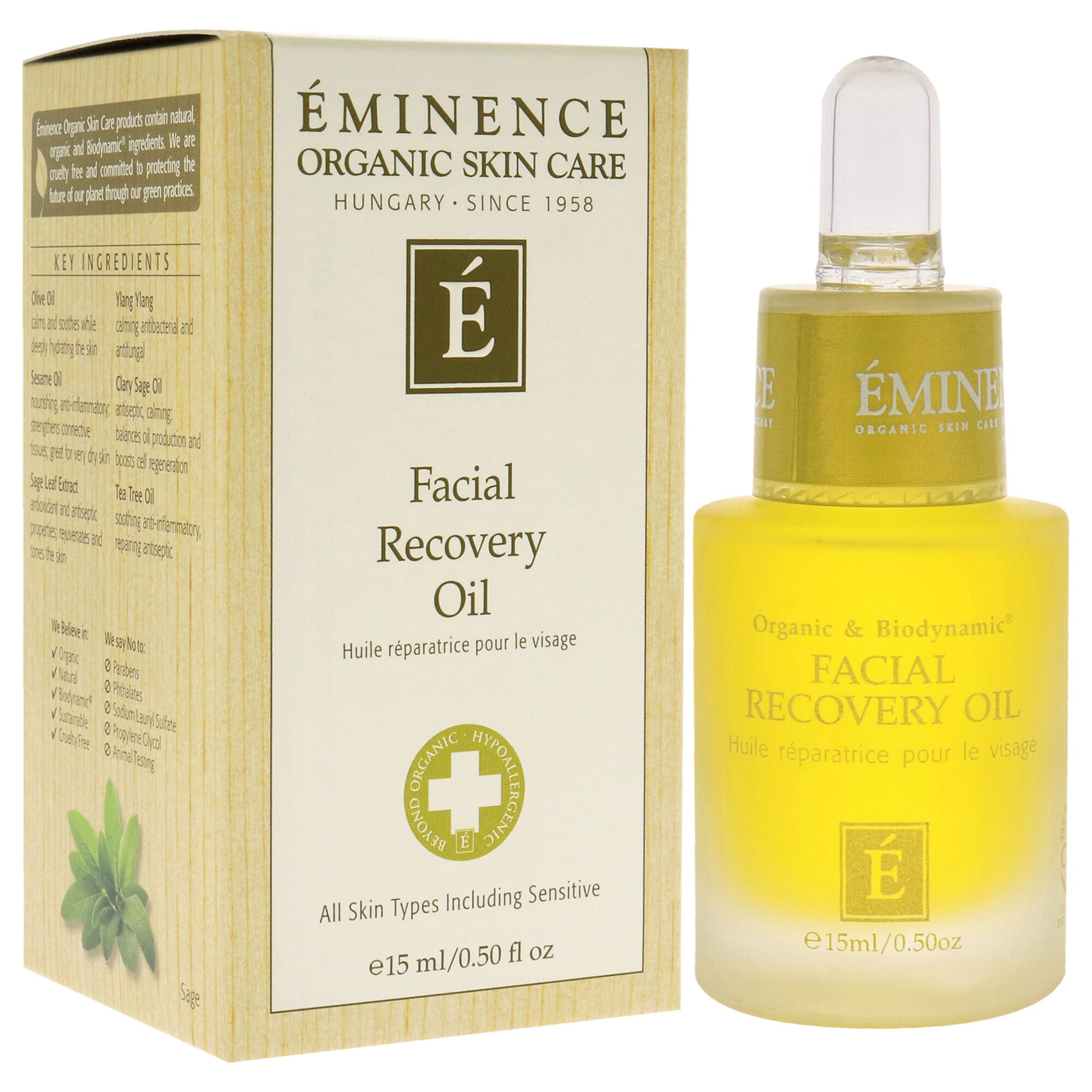 Facial Recovery Oil by Eminence for Unisex - 0.5 oz Oil, See Description, alternate image number 2