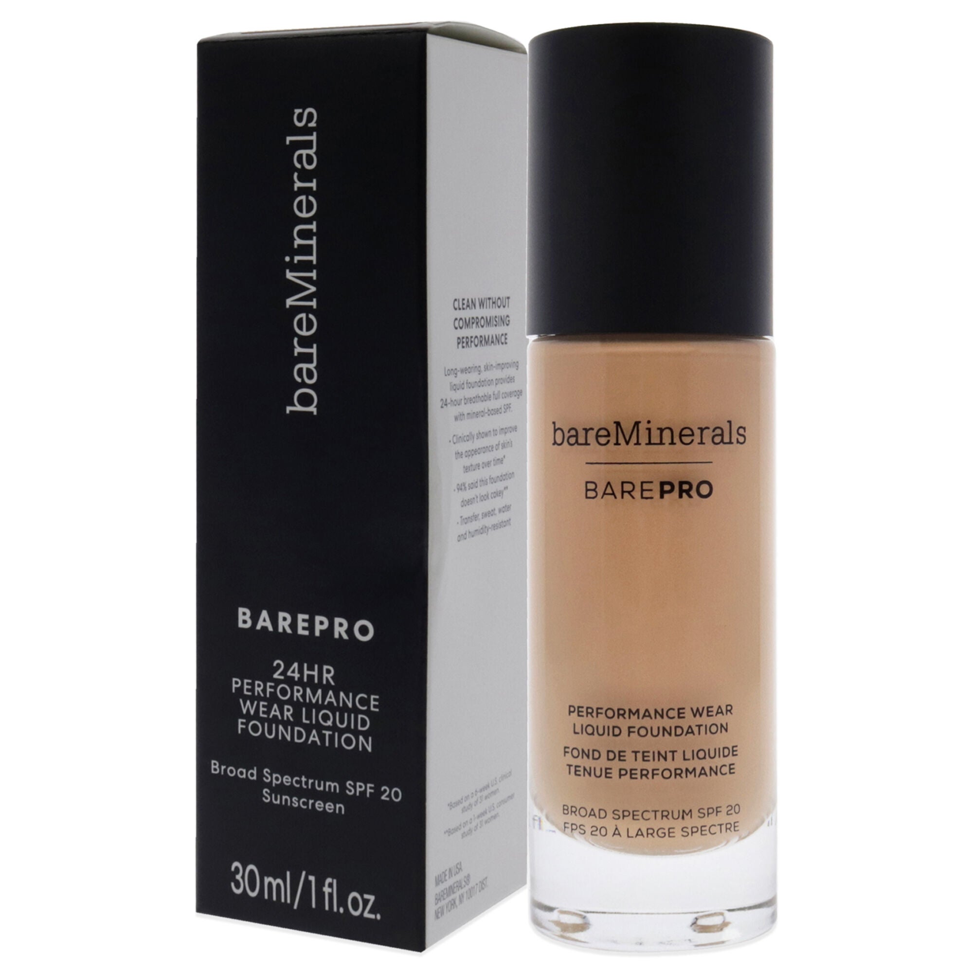 Barepro Performance Wear Liquid Foundation SPF 20 - 18 Pecan by bareMinerals for Women - 1 oz Foundation, , alternate image number 8
