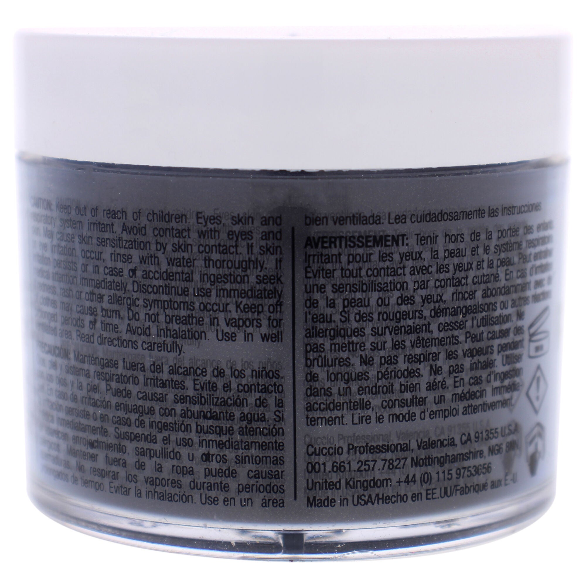 Pro Powder Polish Nail Colour Dip System - Silver With Grey Undertones by Cuccio Colour for Women - 1.6 oz Nail Powder, See Description, alternate image number 1