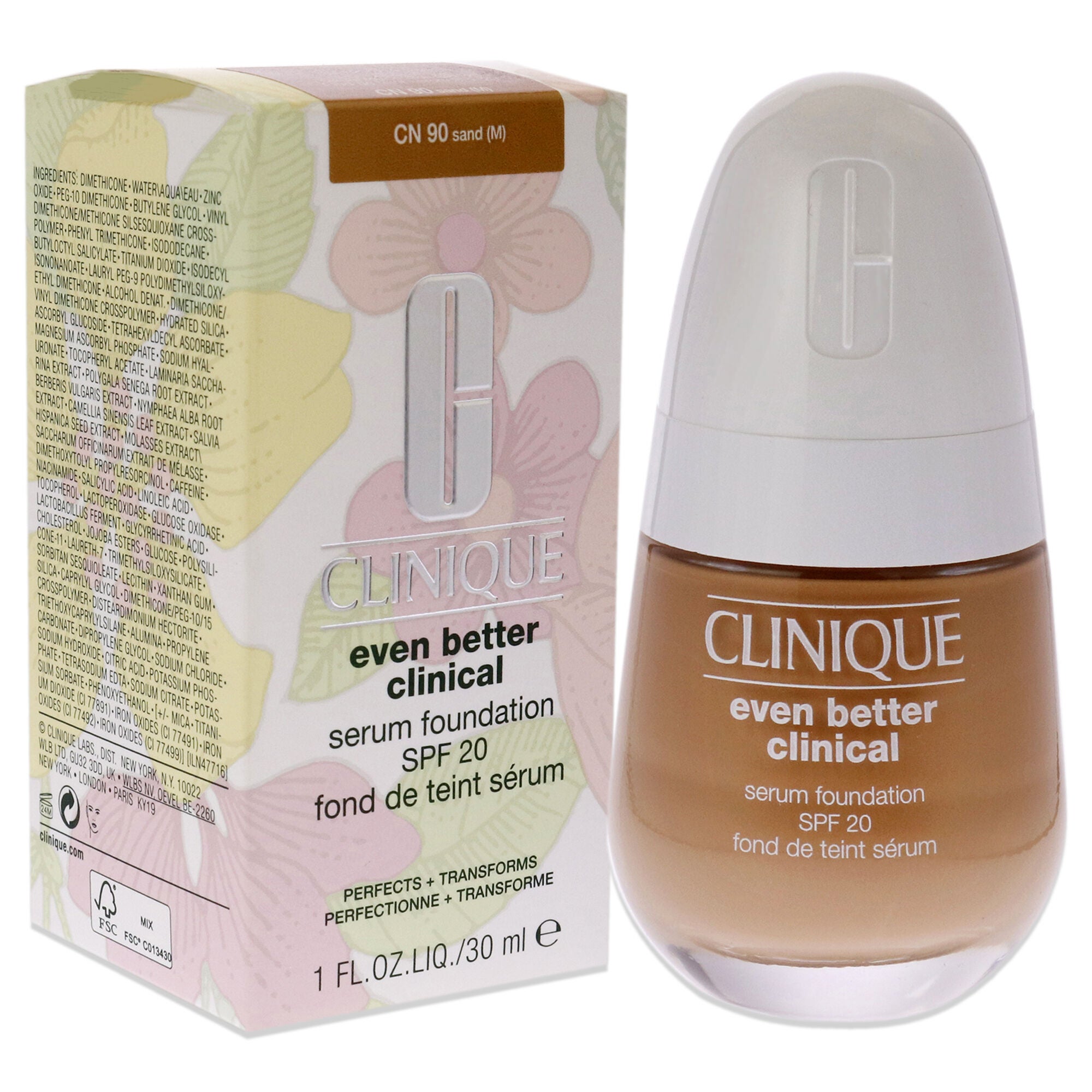 Even Better Clinical Serum Foundation SPF 20 - CN 90 Sand by Clinique for Women - 1 oz Foundation, See Description, alternate image number 2