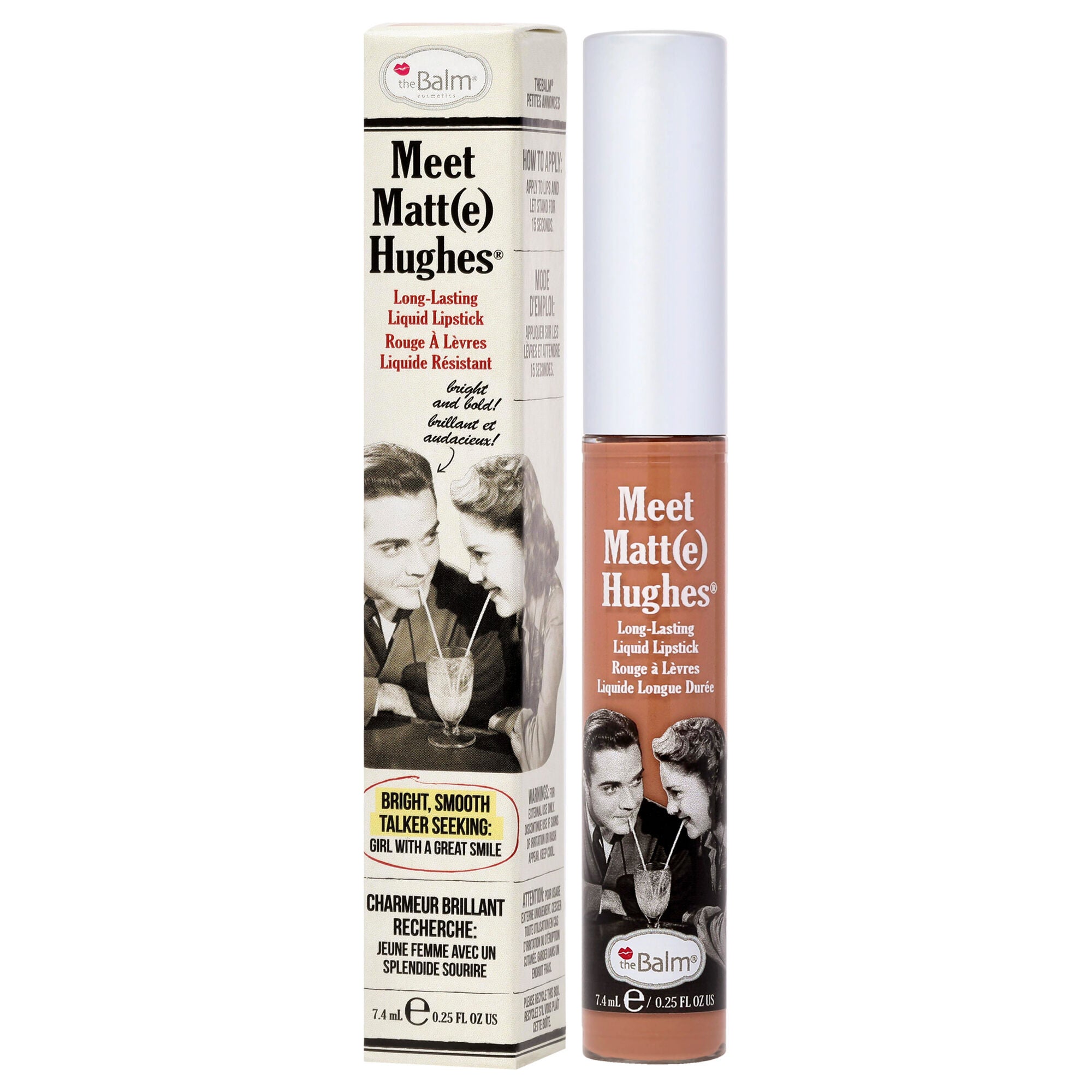 Meet Matte Hughes Long Lasting Liquid Lipstick - Humble by the Balm for Women - 0.25 oz Lipstick, See Description, alternate image number 3