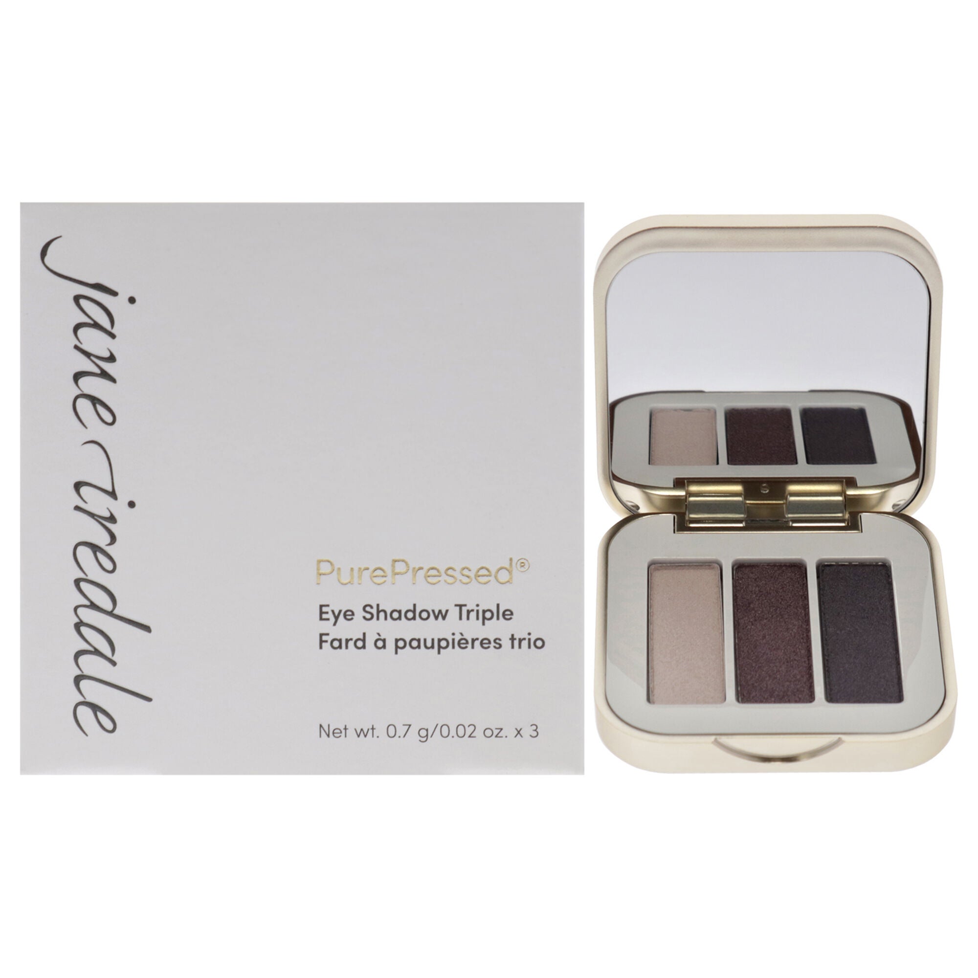 PurePressed Eyeshadow Triple - Sundown by Jane Iredale for Women - 0.06 oz Eye Shadow, See Description, hi-res image number 0