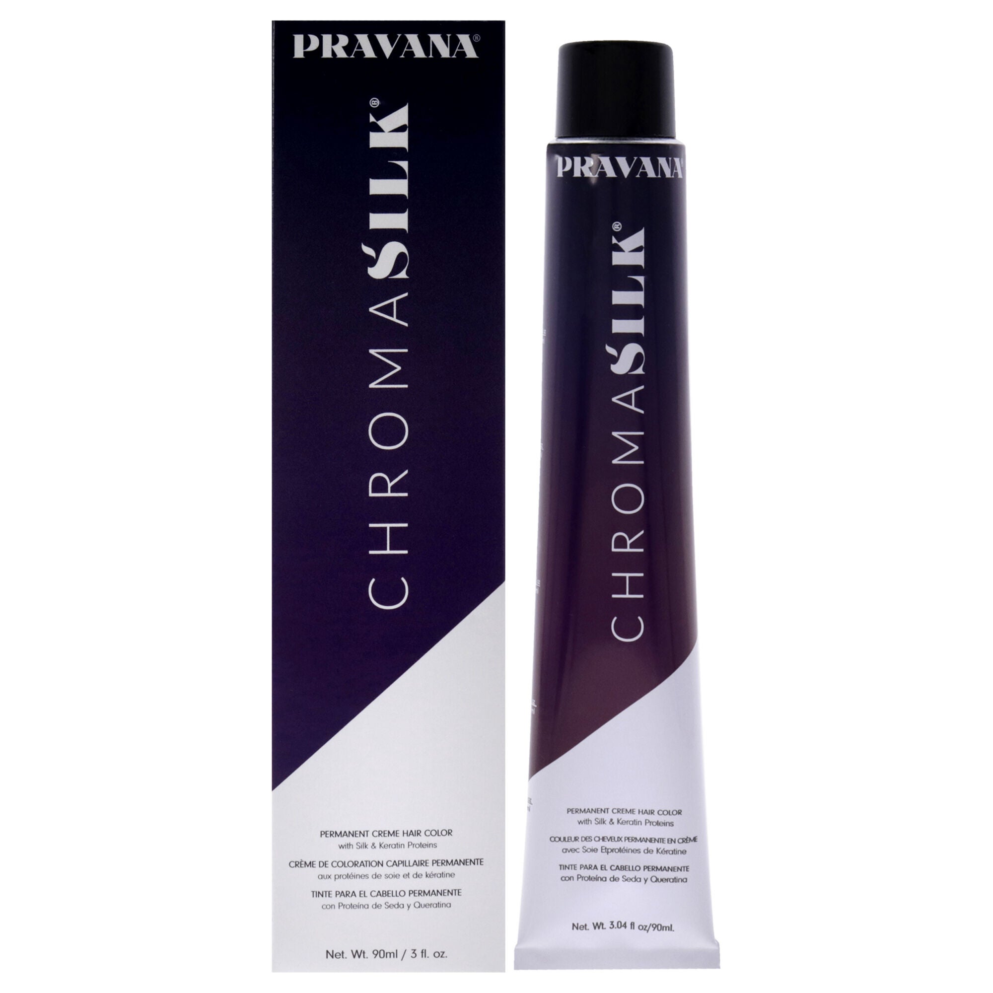 ChromaSilk Creme Hair Color - 6.22 Dark Intense Beige Blonde by Pravana for Unisex - 3 oz Hair Color, See Description, hi-res image number 0
