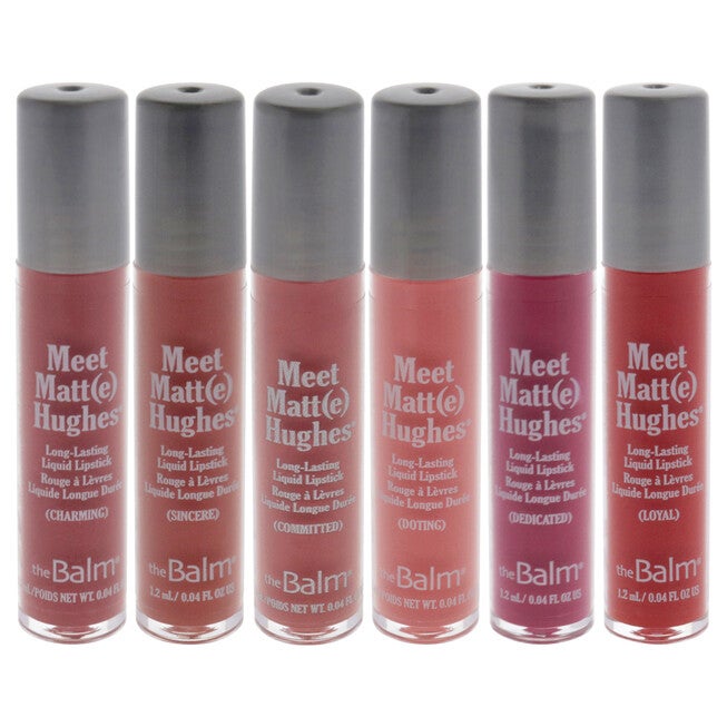 Meet Matte Hughes Mini Long-Lasting Liquid Lipsticks Set by the Balm for Women - 6 Pc Set 0.04oz, NA, alternate image number null