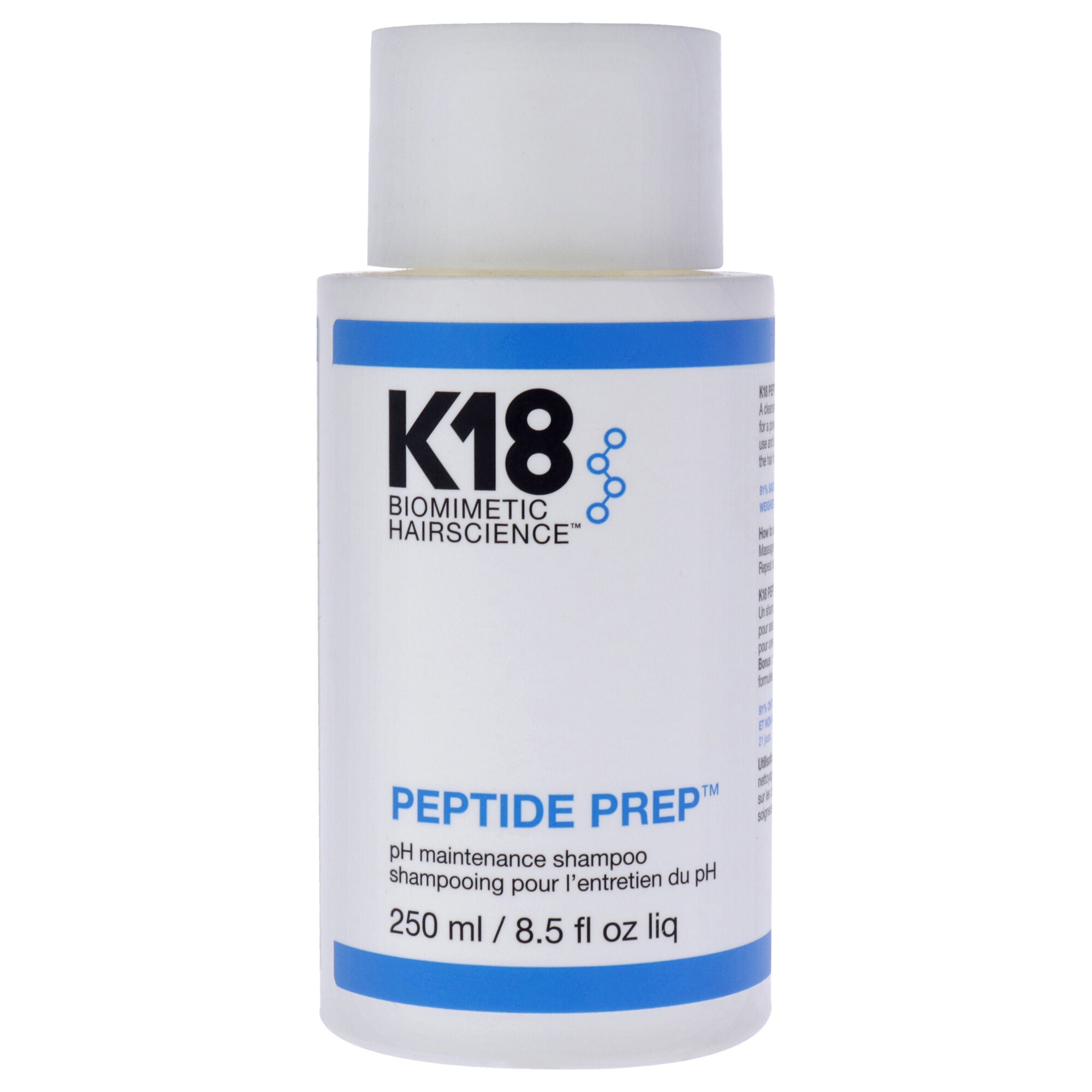 Peptide Prep pH Maintenance Shampoo by K18 Hair for Unisex - 8.5 oz Shampoo, See Description, hi-res image number 0