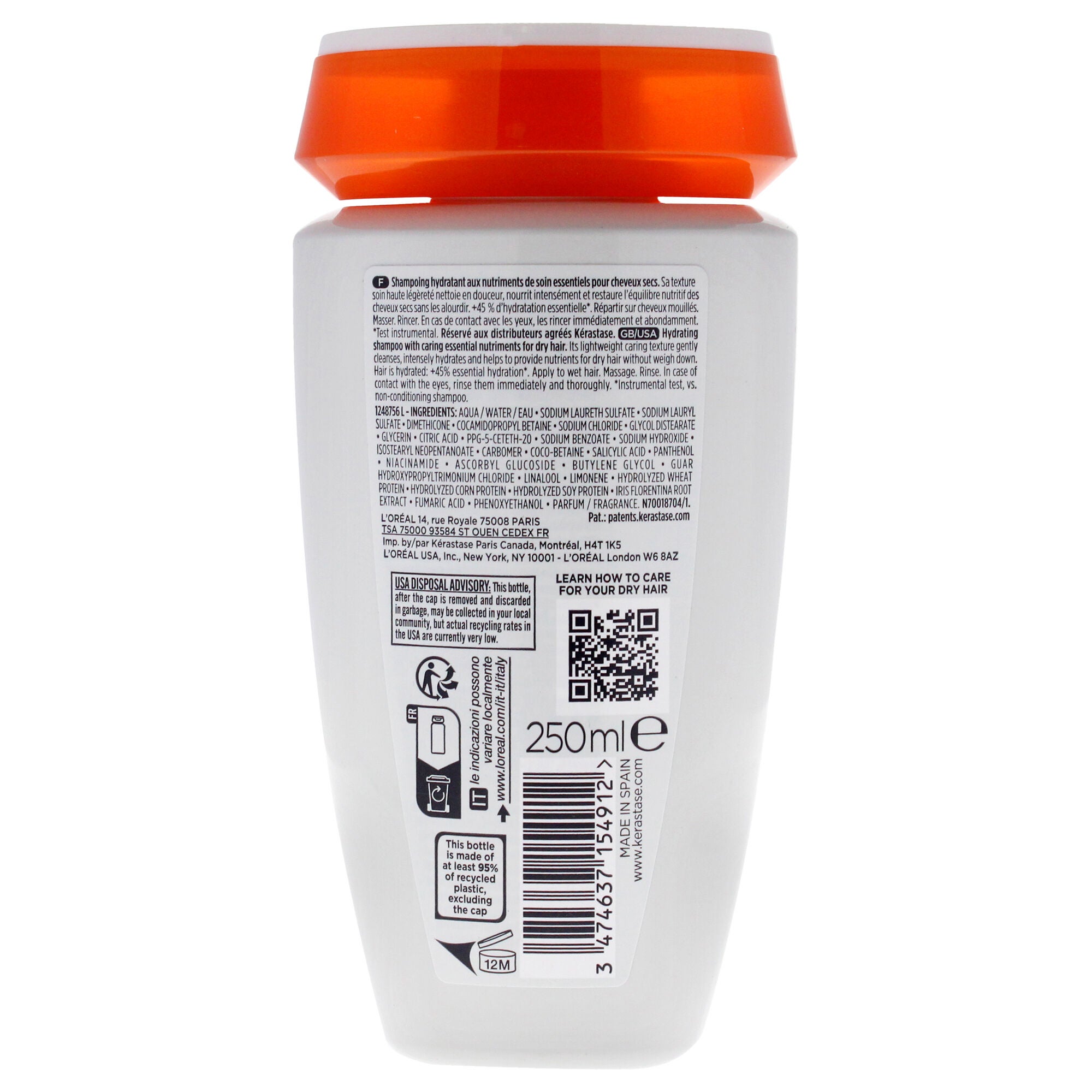 Nutritive Hydrating Shampoo by Kerastase for Unisex - 8.5 oz Shampoo, See Description, alternate image number 3