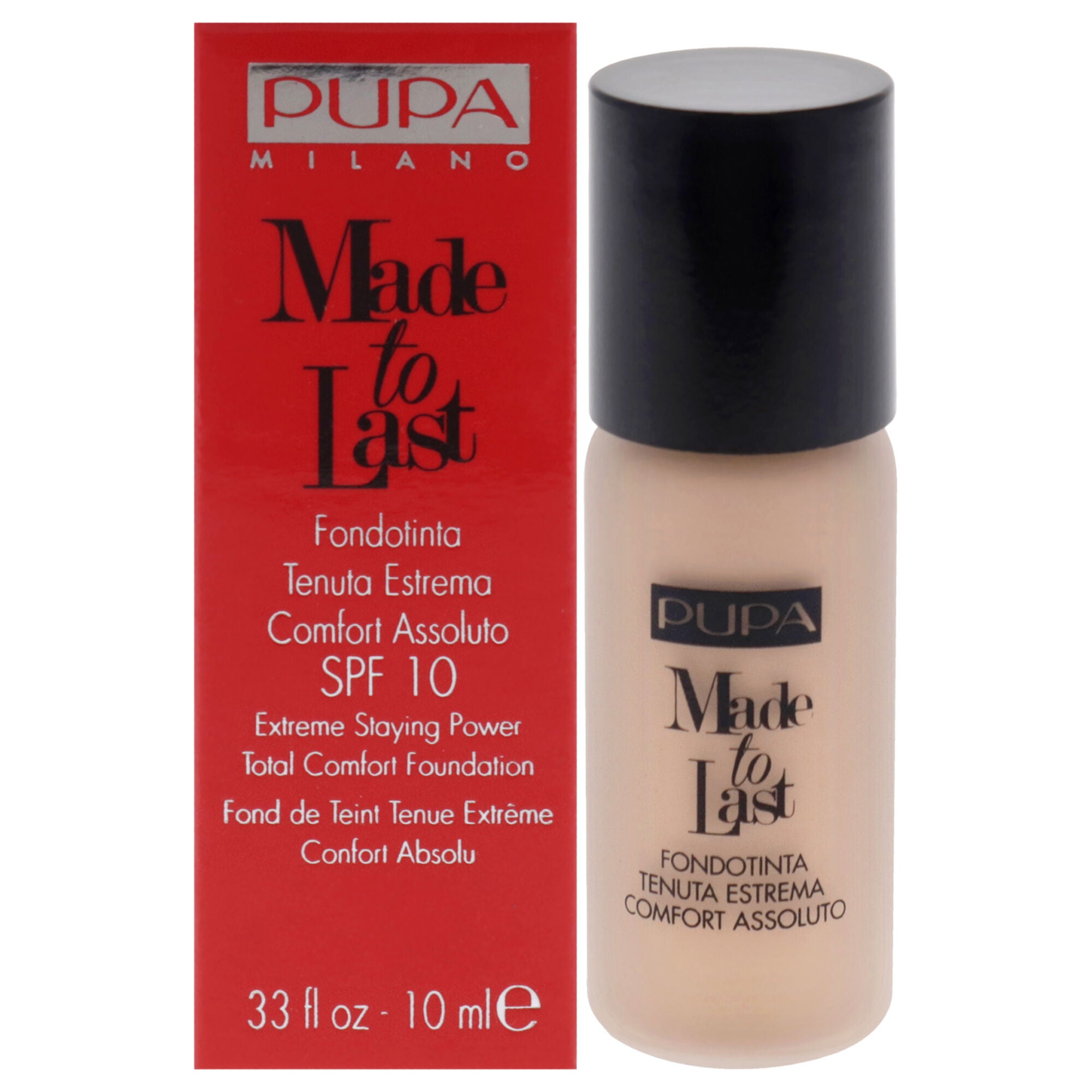 Made to Last Extreme Staying Power Foundation SPF 10 - 030 Porcelain by Pupa Milano for Women - 0.33 oz Foundation, See Description, hi-res image number 0