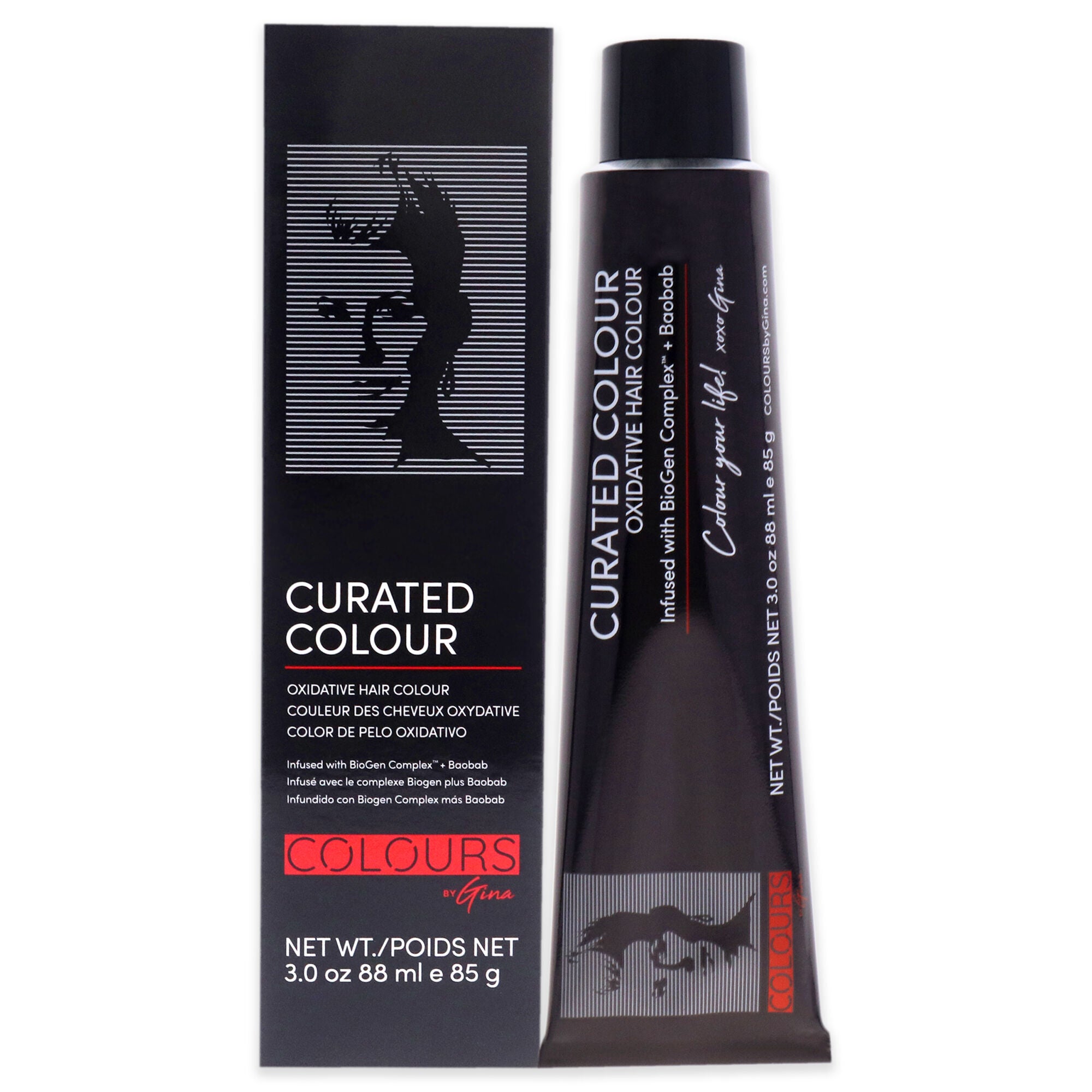 Curated Colour - 5.77-5W Light Warm Brown by Colours By Gina for Unisex - 3 oz Hair Color, See Description, hi-res image number 0