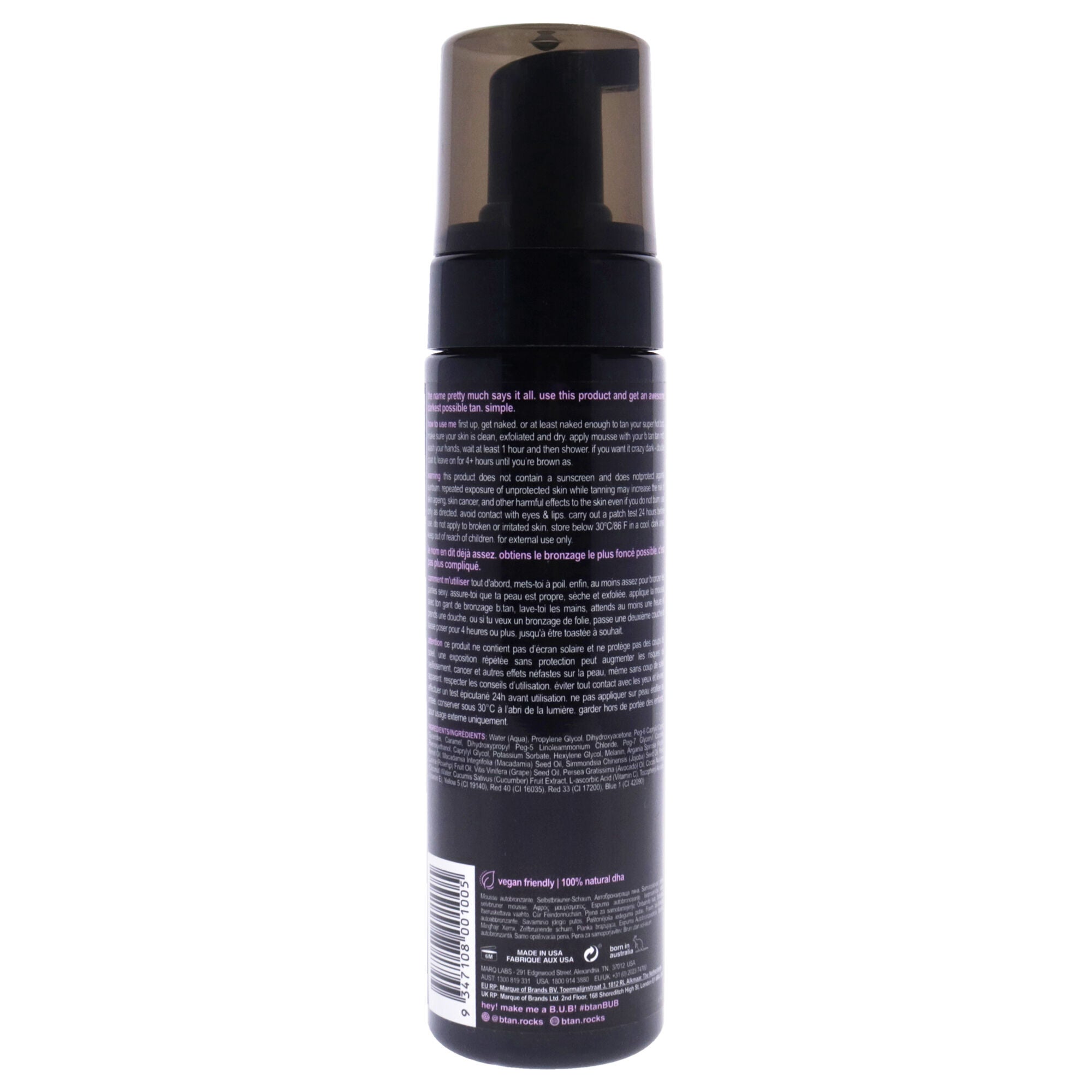 I Want The Darkest Tan Possible Self Tan Mousse by B.Tan for Unisex - 6.7 oz Mousse, See Description, alternate image number 1