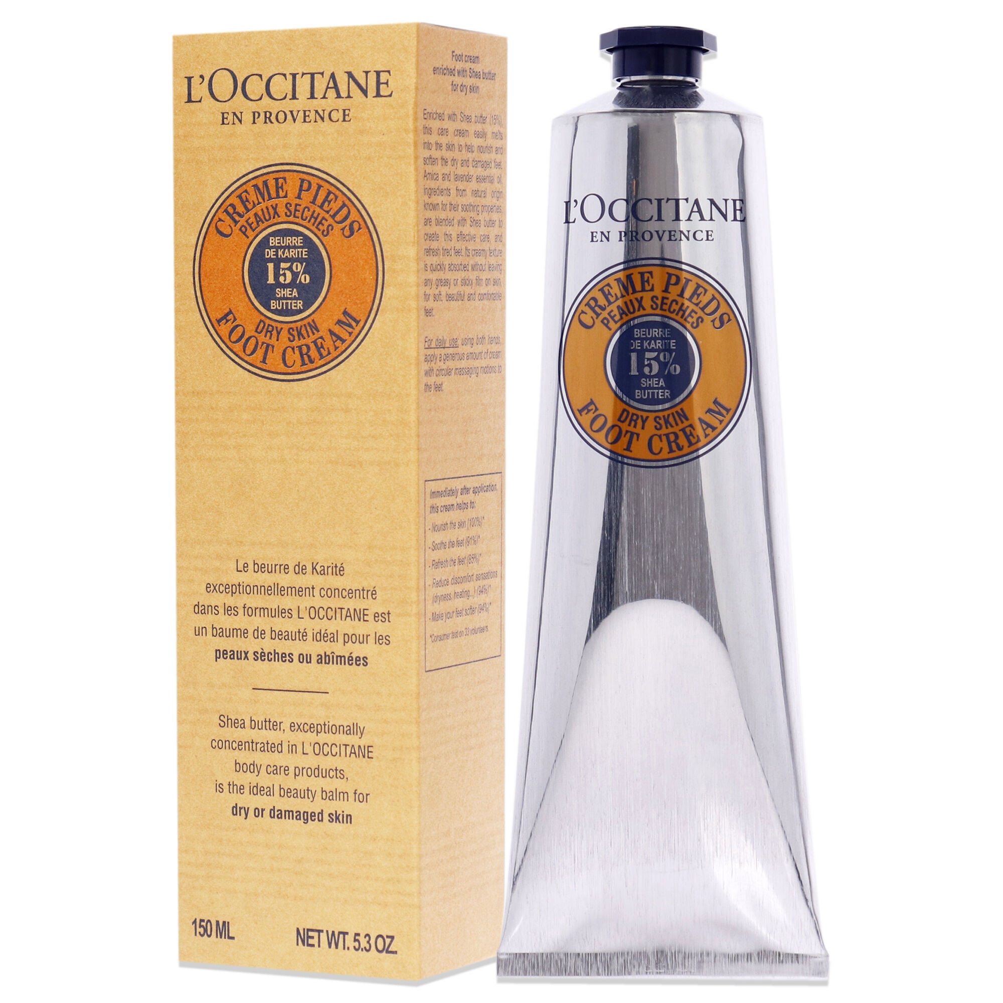Shea Butter Foot Cream - Dry Skin by LOccitane for Unisex - 5.2 oz Cream, See Description, alternate image number 3