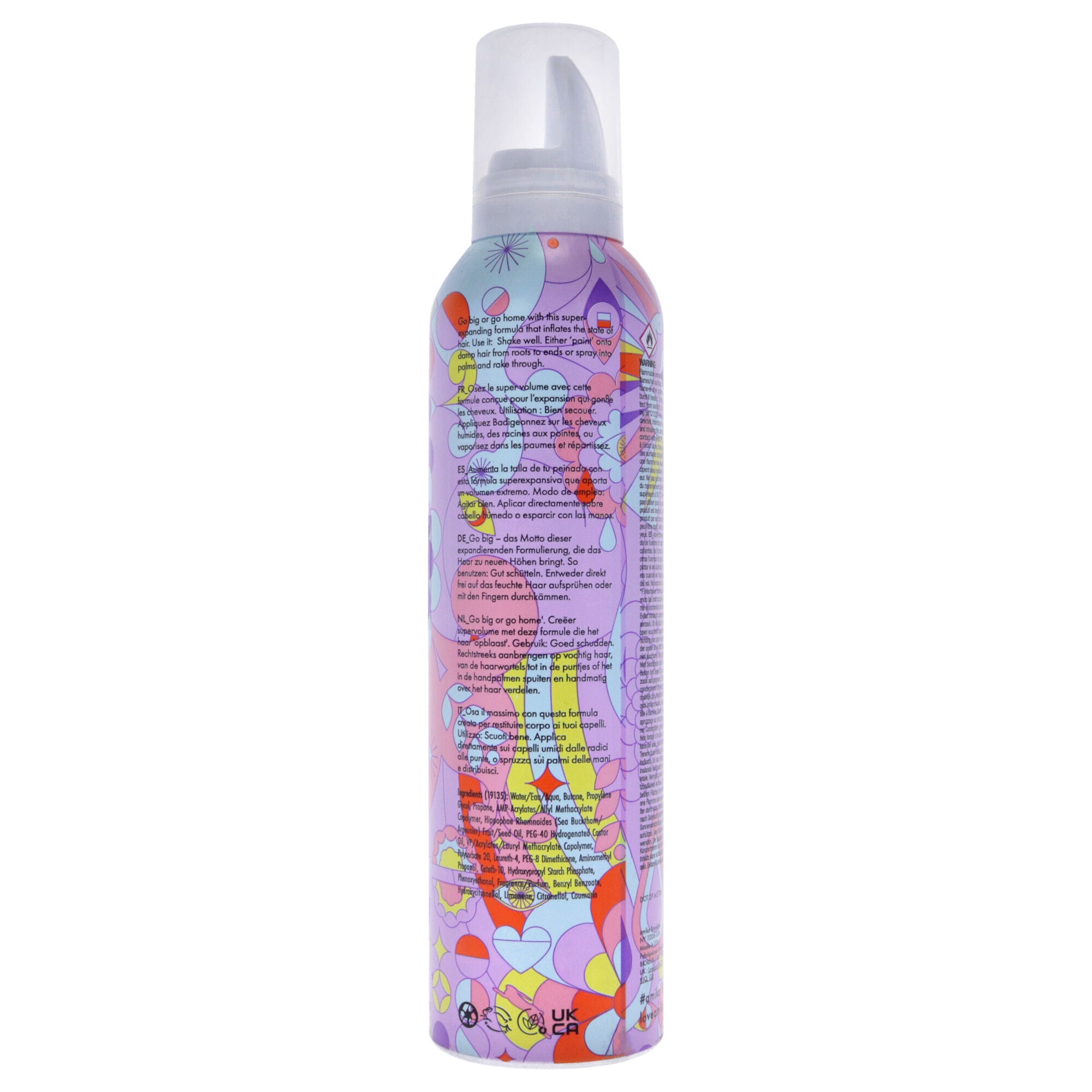 Plus Size Perfect Body Mousse by Amika for Unisex - 8.5 oz Mousse, See Description, alternate image number 2