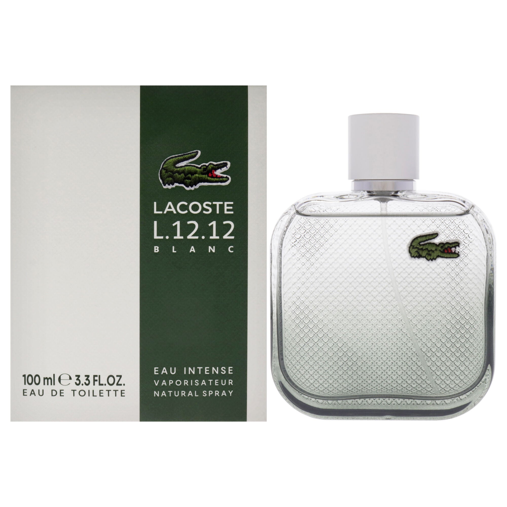 Lacoste Eau De L.12.12 Blanc Eau Intense by Lacoste for Men - 3.3 oz EDT Spray, See Description, hi-res image number 0