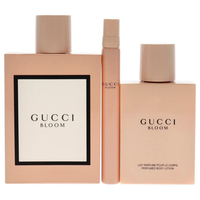 Gucci Bloom by Gucci for Women - 3 Pc Gift Set 3.3oz EDP Spray, 3.3oz Perfumed Body Lotion, 0.33oz EDP Spray, NA, alternate image number null