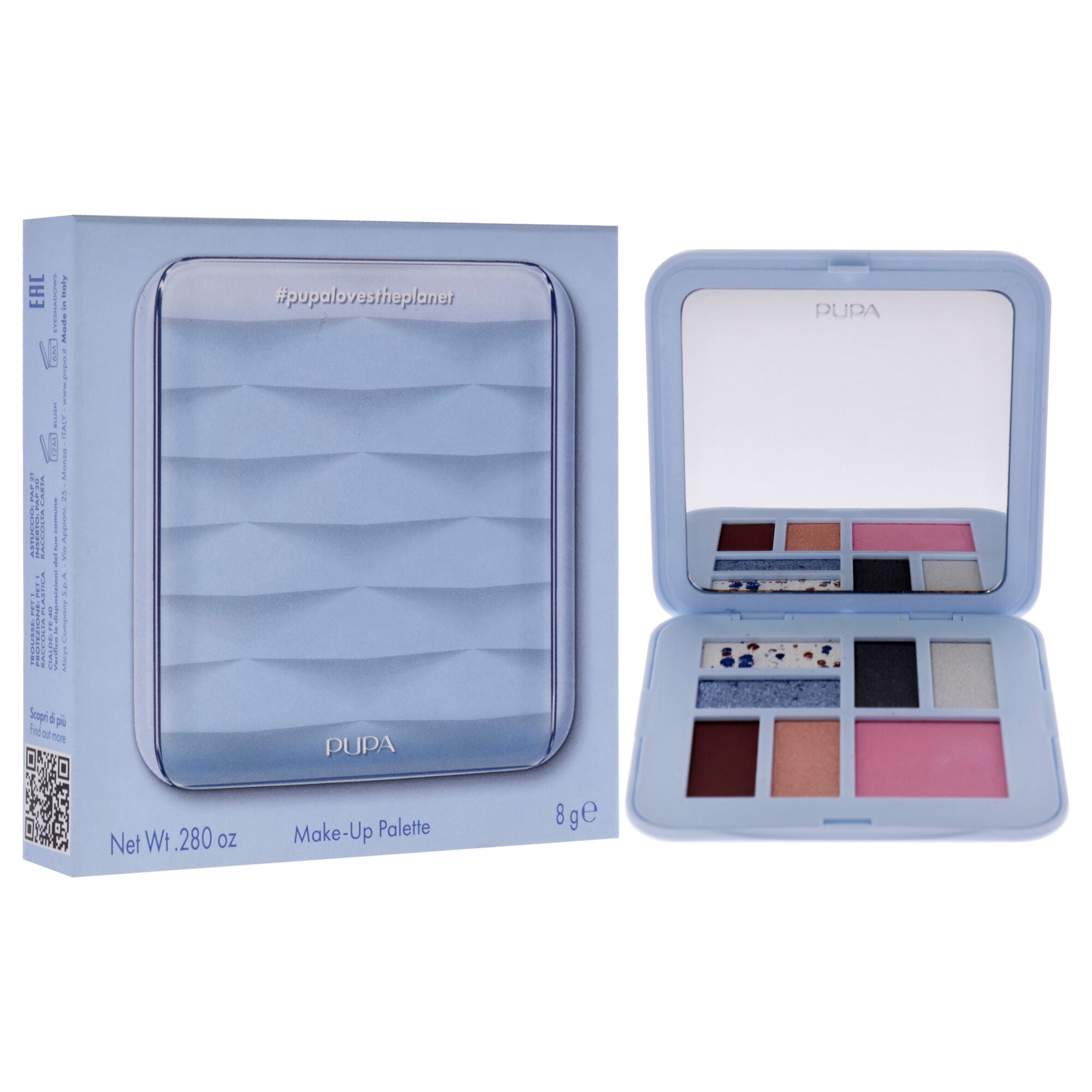 Make-Up Palette - 002 Wave by Pupa Milano for Women - 0.280 oz Makeup, See Description, alternate image number 1