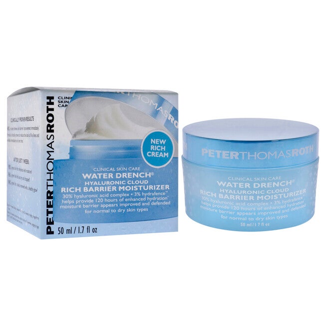 Water Drench Hyaluronic Cloud Rich Barrier Moisturizer by Peter Thomas Roth for Unisex - 1.7 oz Moisturizer, , alternate image number null