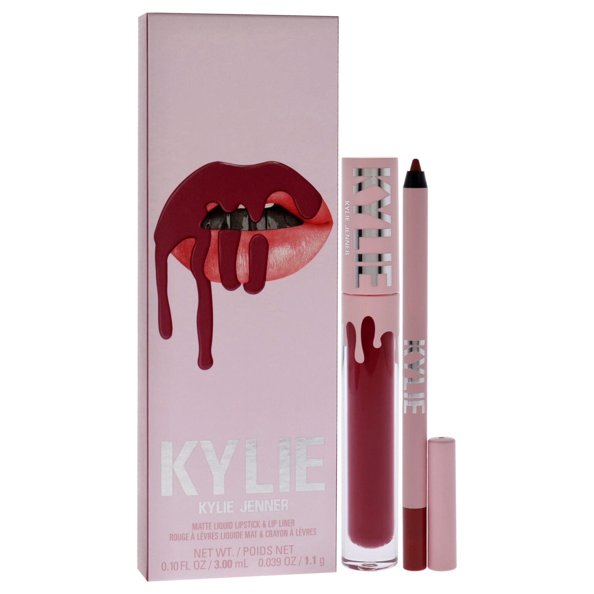 Matte Lip Kit - 103 Better Not Pout by Kylie Cosmetics for Women - 2 Pc 0.10oz Matte Liquid Lipstick, 0.039oz Lip Liner, See Description, alternate image number 1