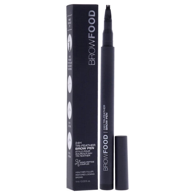 BrowFood 24H Tri Feather - Charcoal by LashFood for Women - 0.03 oz Eyebrow Pencil, , alternate image number 7