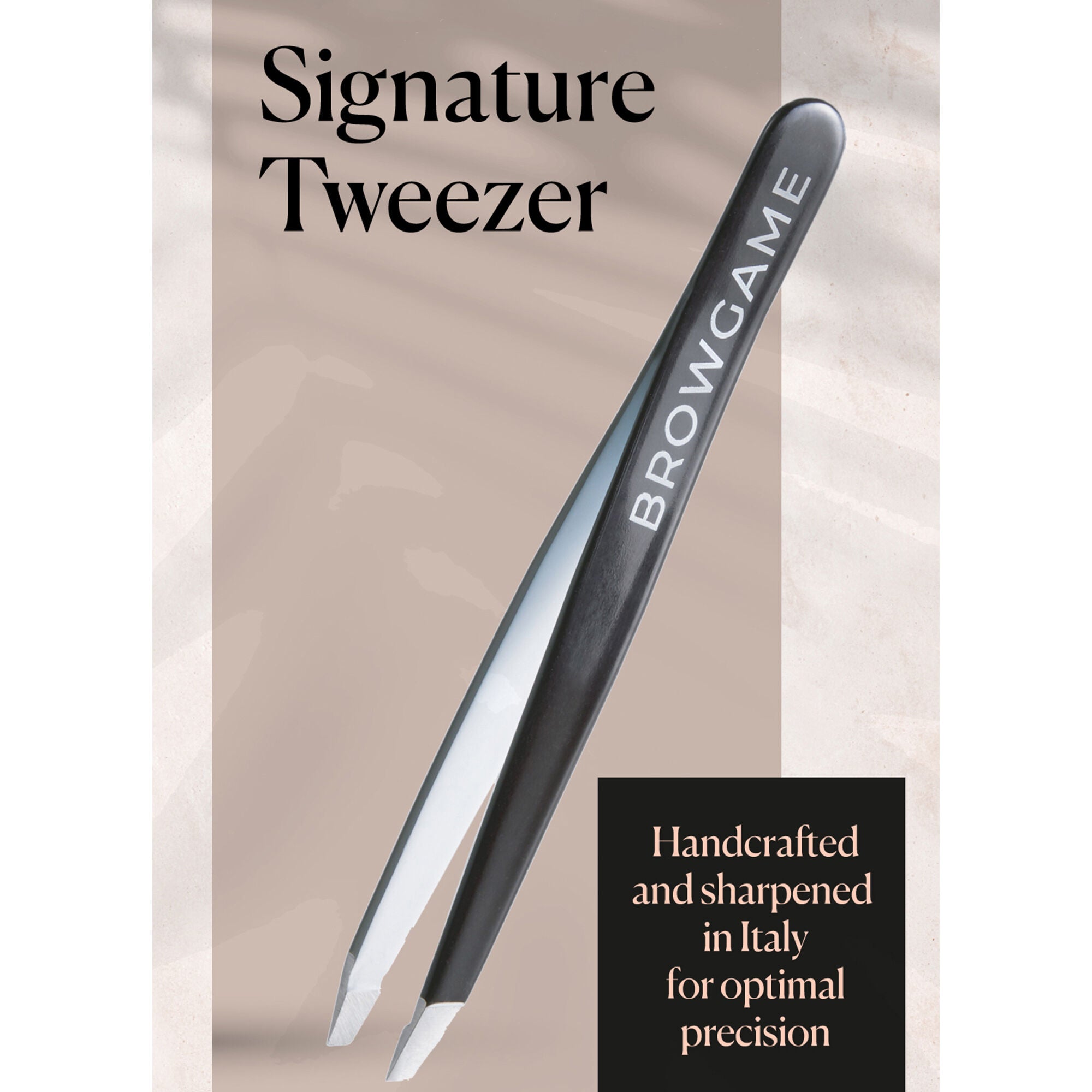 Signature Tweezer Blackout - Slanted by Browgame for Unisex - 1 Pc Tweezer, See Description, alternate image number 2