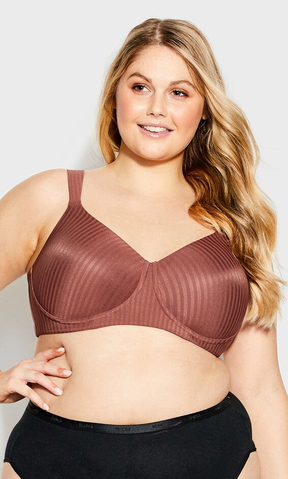 Wire Free T-Shirt Bra - brown, Brown, hi-res image number null