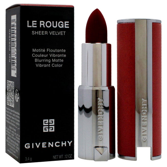 Le Rouge Sheer Velvet Matte Lipstick - N37 Rouge Graine by Givenchy for Women - 0.11 oz Lipstick, See Description, alternate image number 2