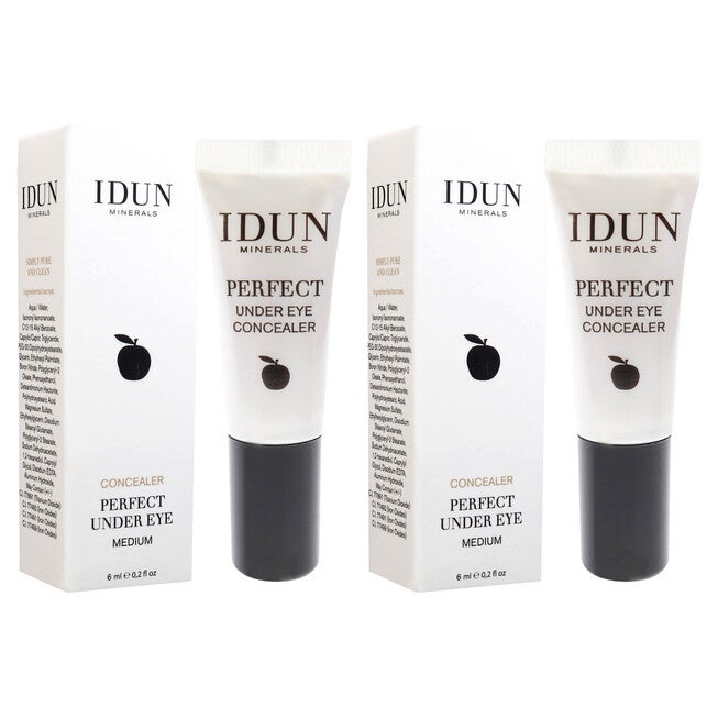 Perfect Under Eye Concealer - 032 Medium by Idun Minerals for Women - 0.2 oz Concealer - Pack of 2, NA, alternate image number null