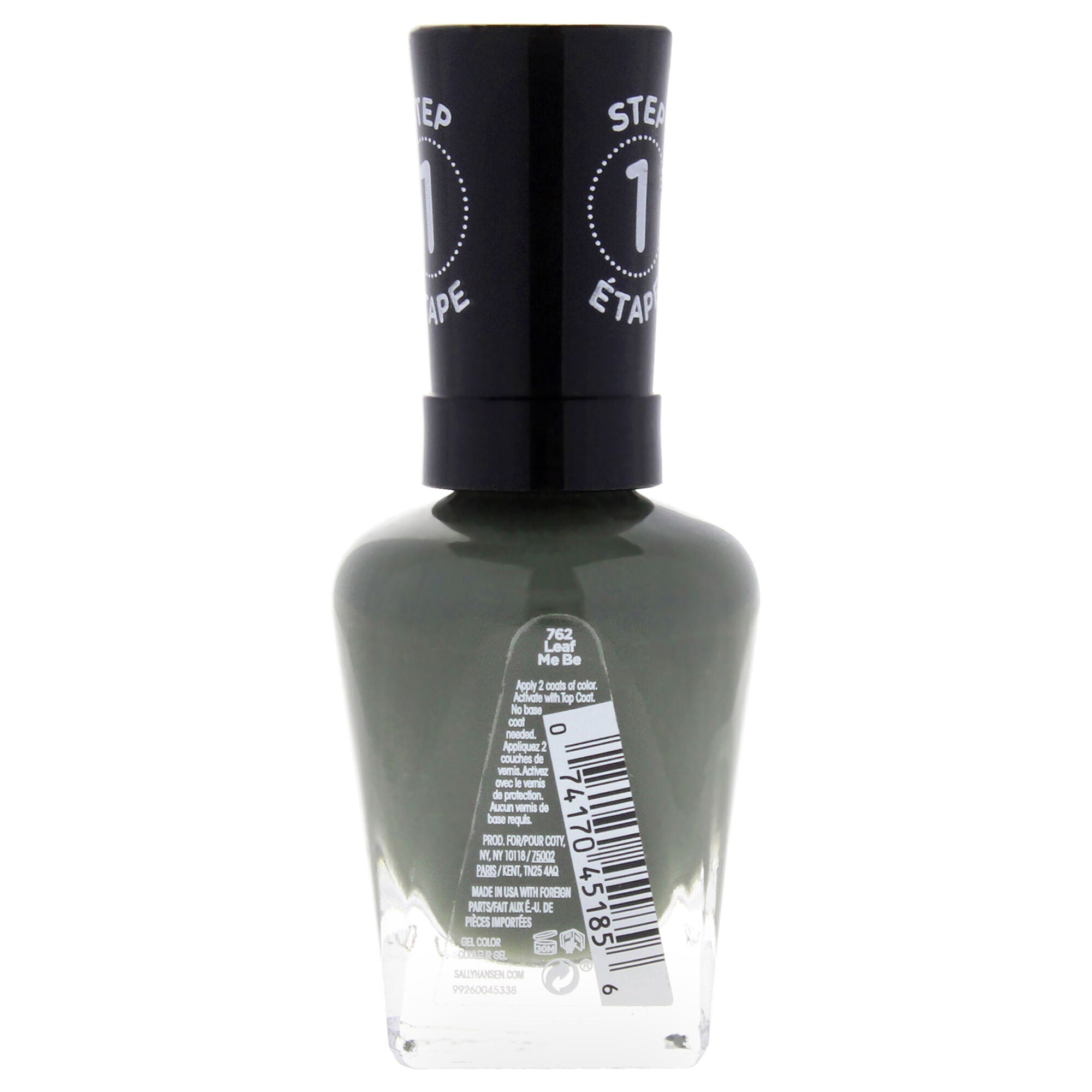 Miracle Gel - 762 Leaf Me Be by Sally Hansen for Women - 0.5 oz Nail Polish, See Description, alternate image number 2