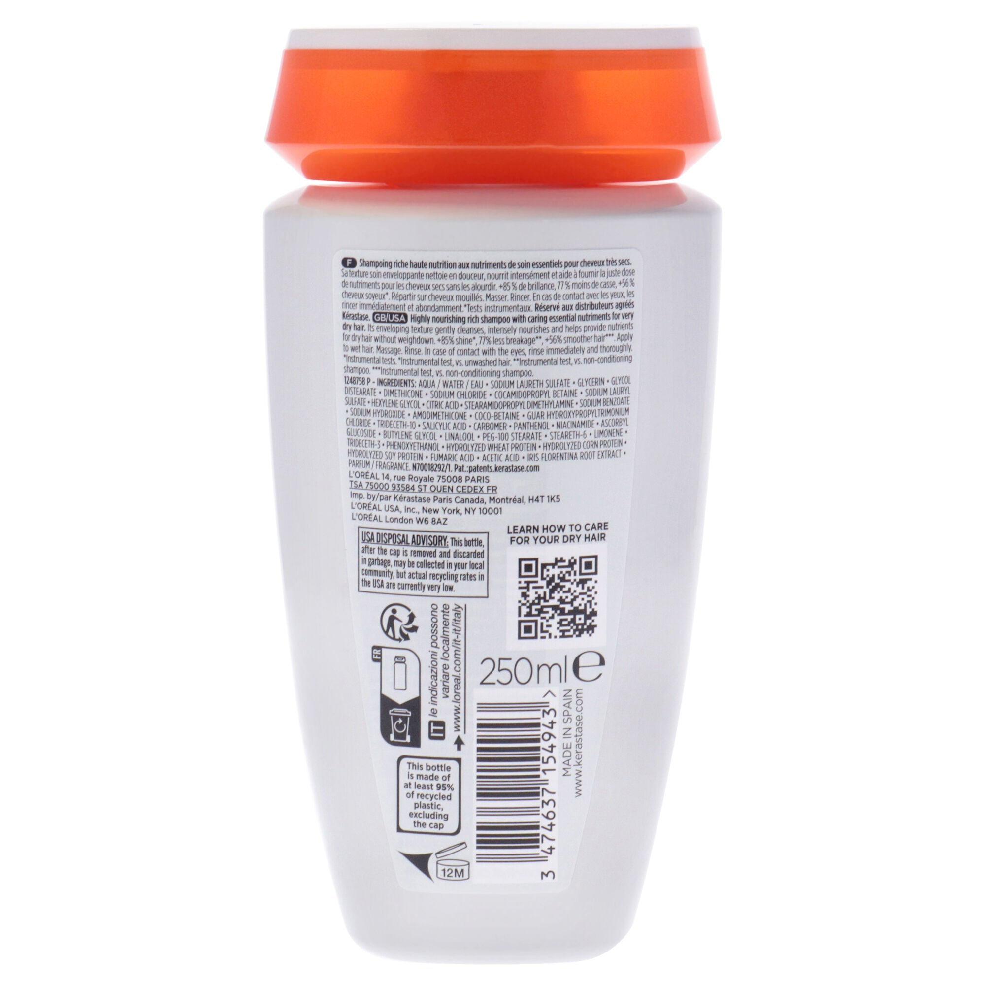 Nutritive High Nutrition Rich Shampoo by Kerastase for Unisex - 8.5 oz Shampoo, See Description, alternate image number 1