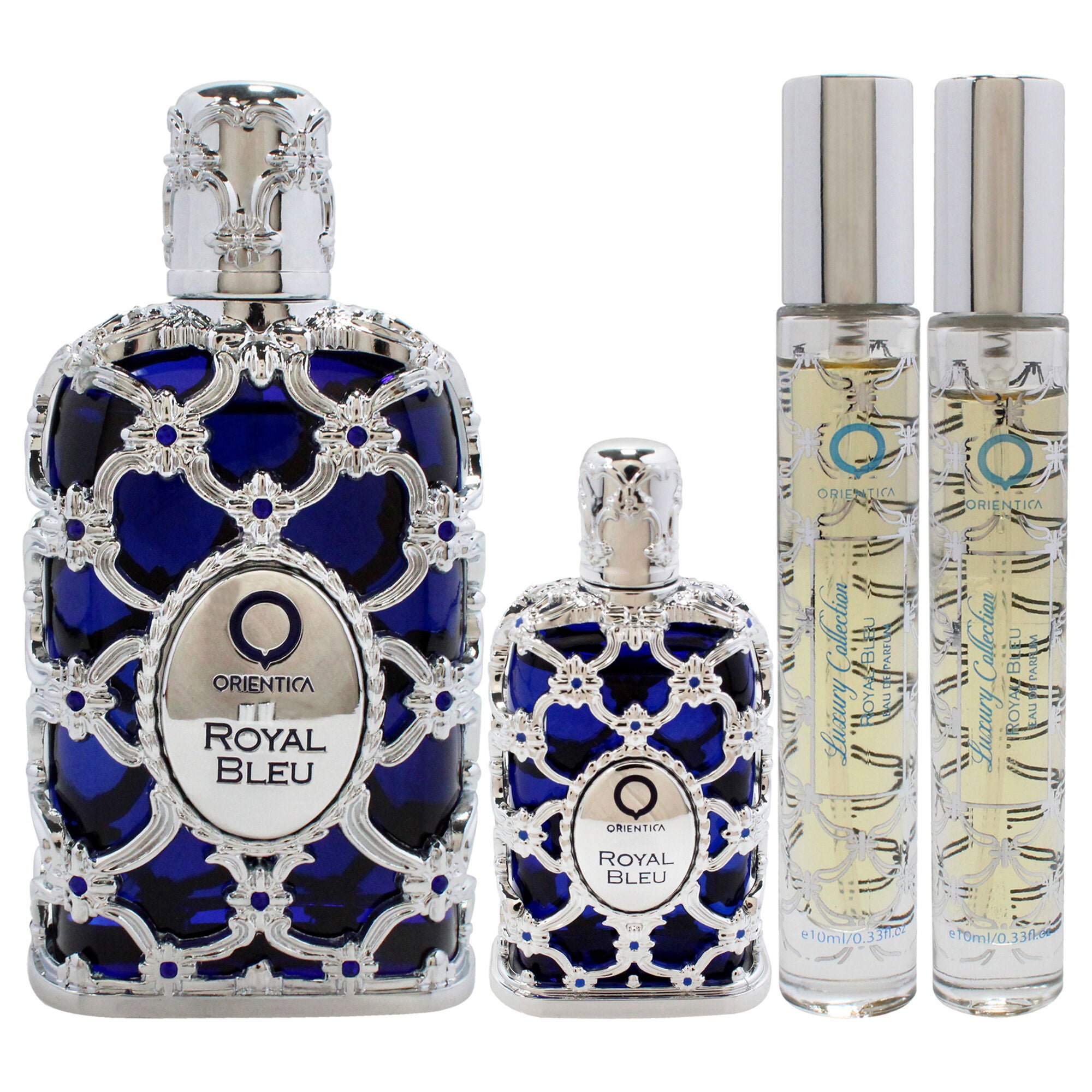 Royal Bleu by Orientica for Unisex - 4 Pc Gift Set 2.7oz EDP Spray, 2 x 10ml EDP Spray, 7.5ml EDP Splash, , alternate image number 5