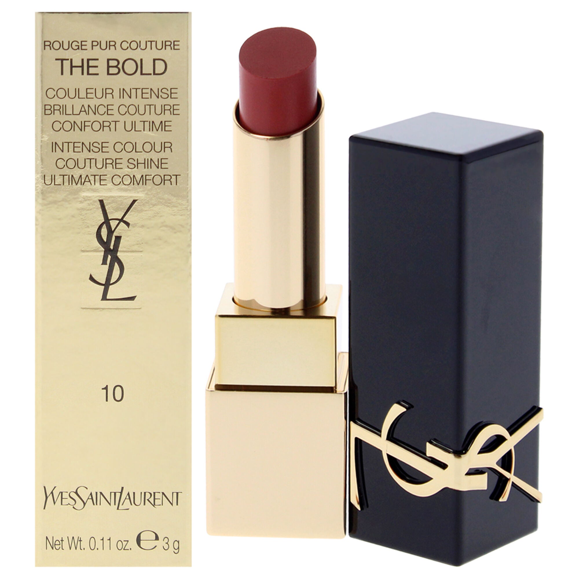 Rouge Pur Couture The Bold Lipstick - 10 Brozen Nude by Yves Saint Laurent for Women - 0.11 oz Lipstick, See Description, hi-res image number 0