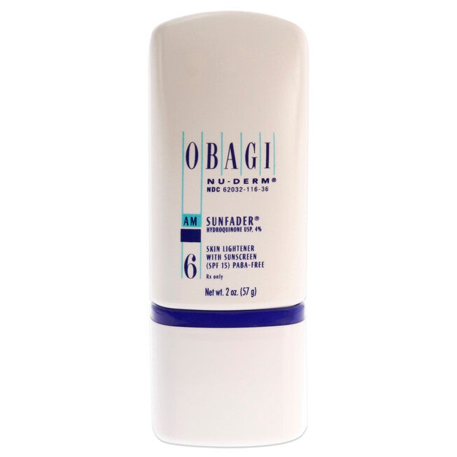 Obagi Nu-Derm 6 AM Sunfader Skin Lightener with Sunscreen SPF 15 by Obagi for Women - 2 oz Cream, NA, hi-res image number null