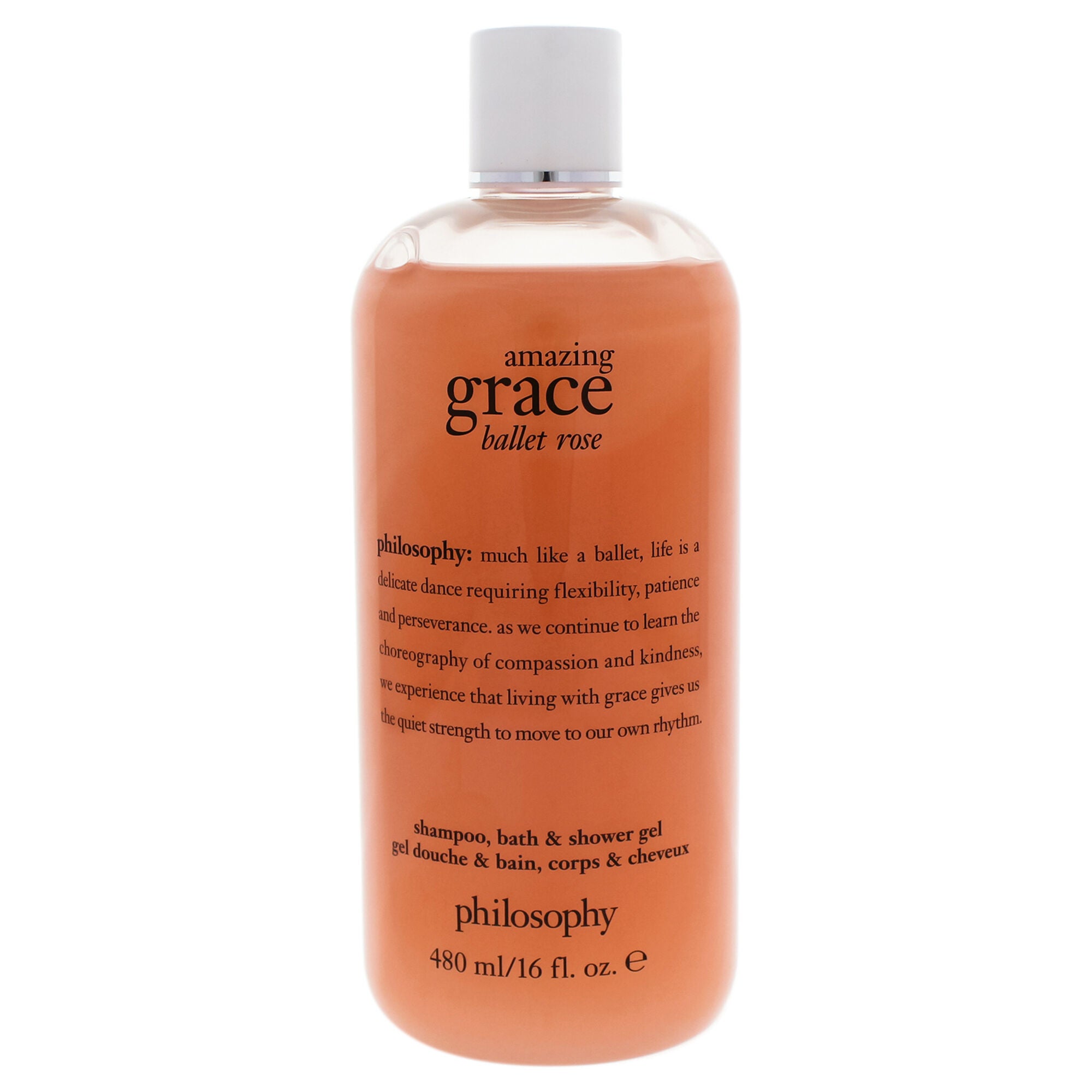 Amazing Grace Ballet Rose Shampoo Bath and Shower Gel by Philosophy for Women - 16 oz Shampoo Bath and Shower Gel, See Description, hi-res image number 0