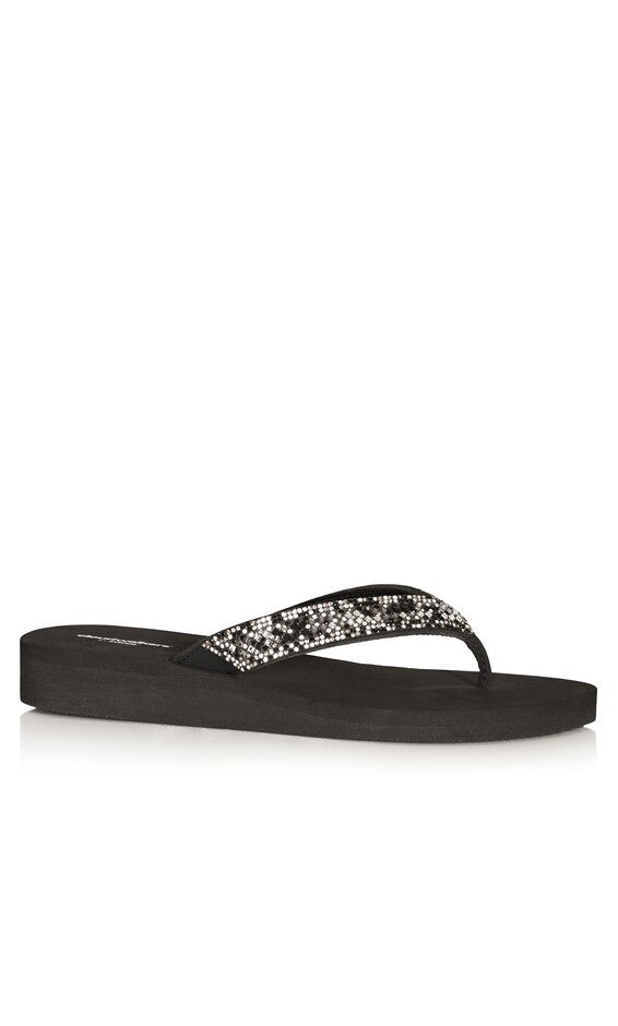 WIDE FIT Georgia Wedge - black, Black, hi-res image number null