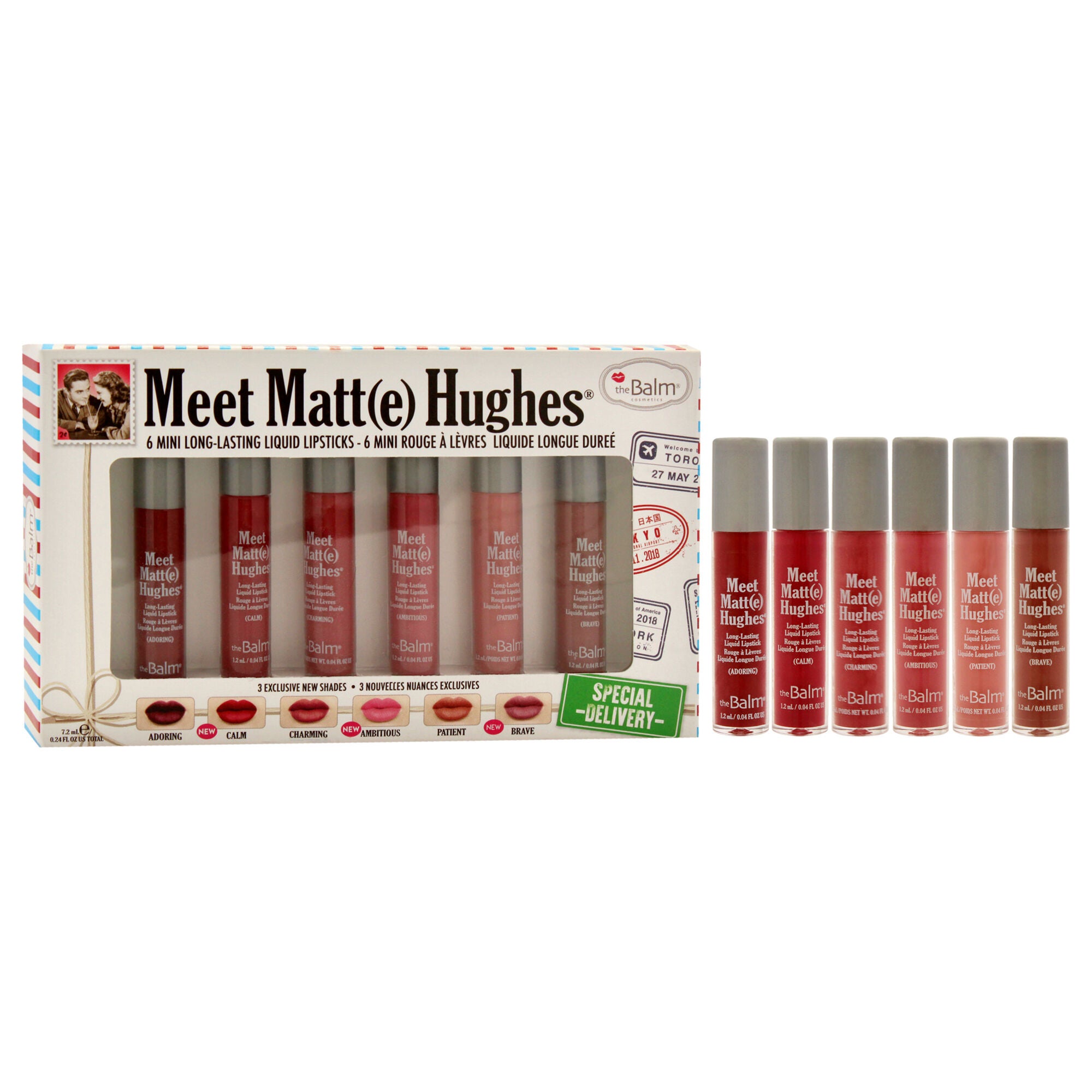 Meet Matte Hughes Mini Long-Lasting Liquid Lipsticks Set by the Balm for Women - 6 Pc 0.04oz, See Description, alternate image number 2