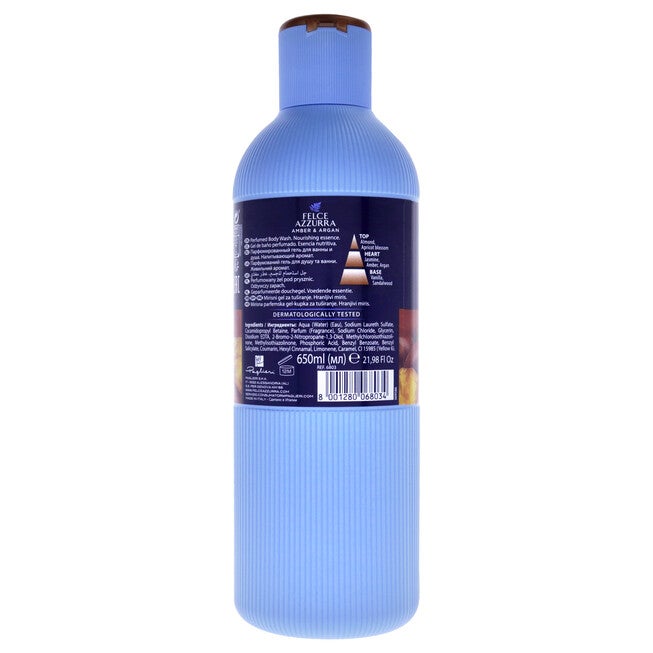 Amber and Argan by Felce Azzurra for Unisex - 22 oz Body Wash, NA, alternate image number null